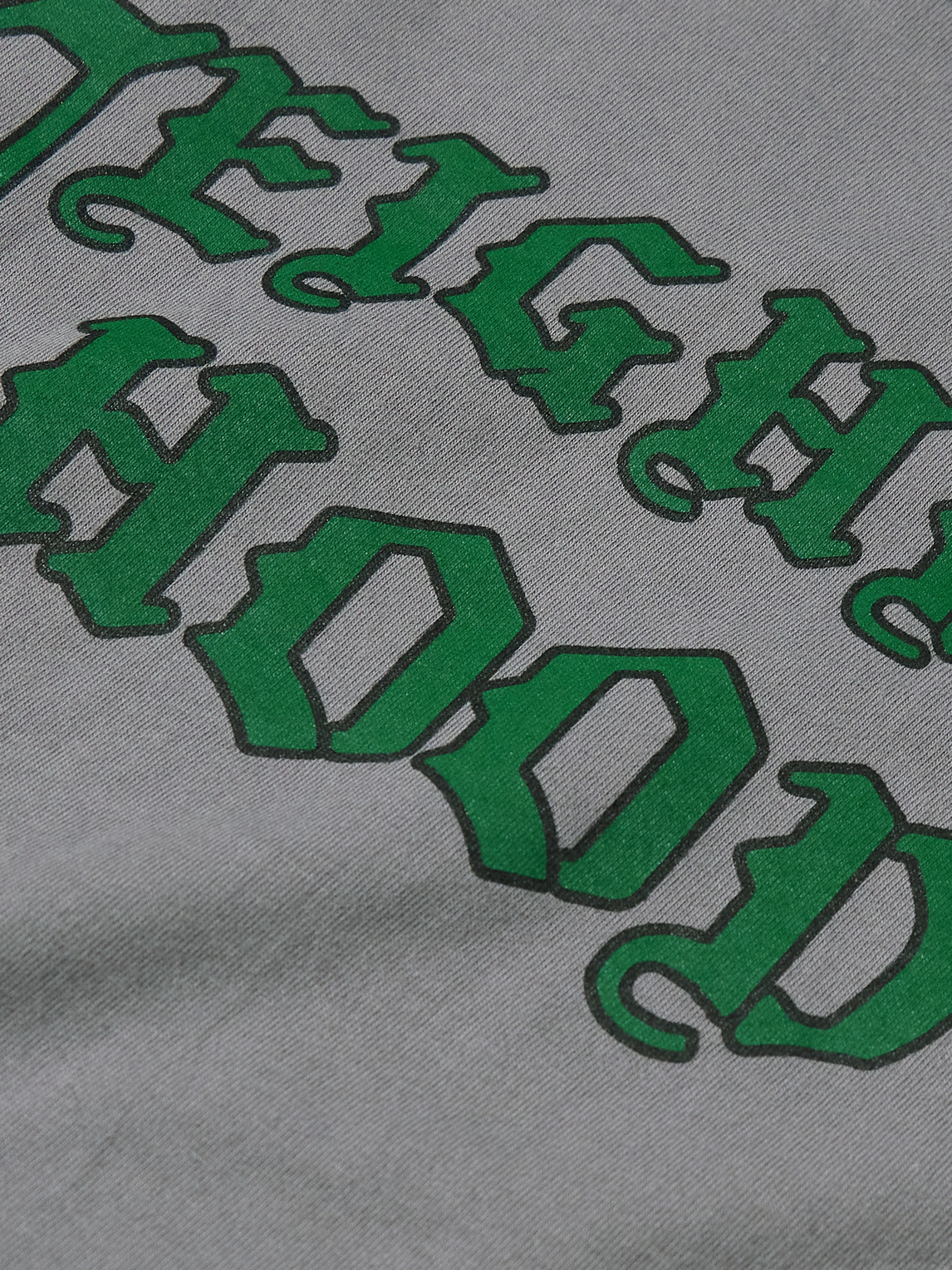 Shop Neighborhood Logo-print Cotton-jersey T-shirt In Gray