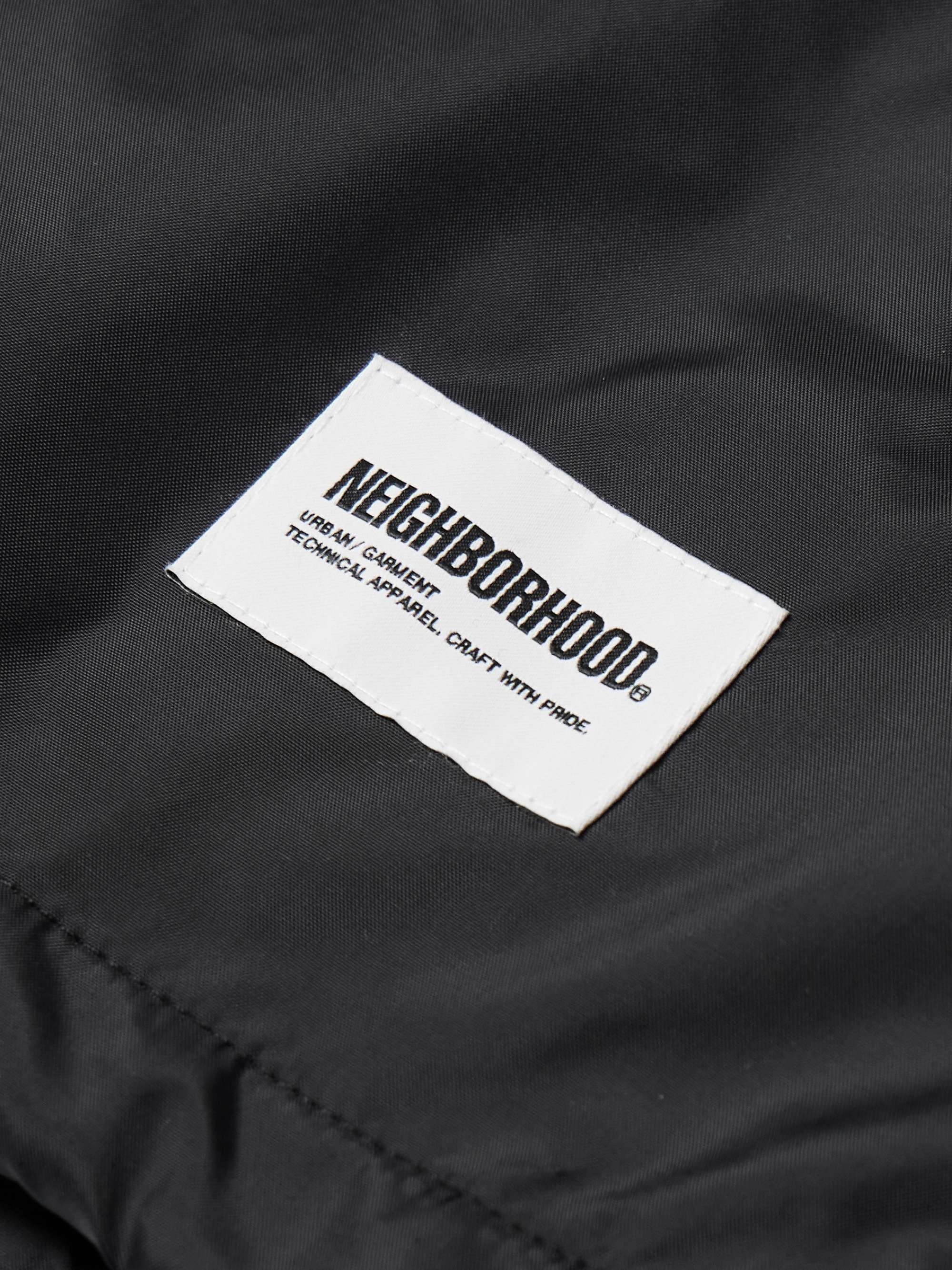 NEIGHBORHOOD ナイロン ジャケット ロゴプリント入り | ミスター