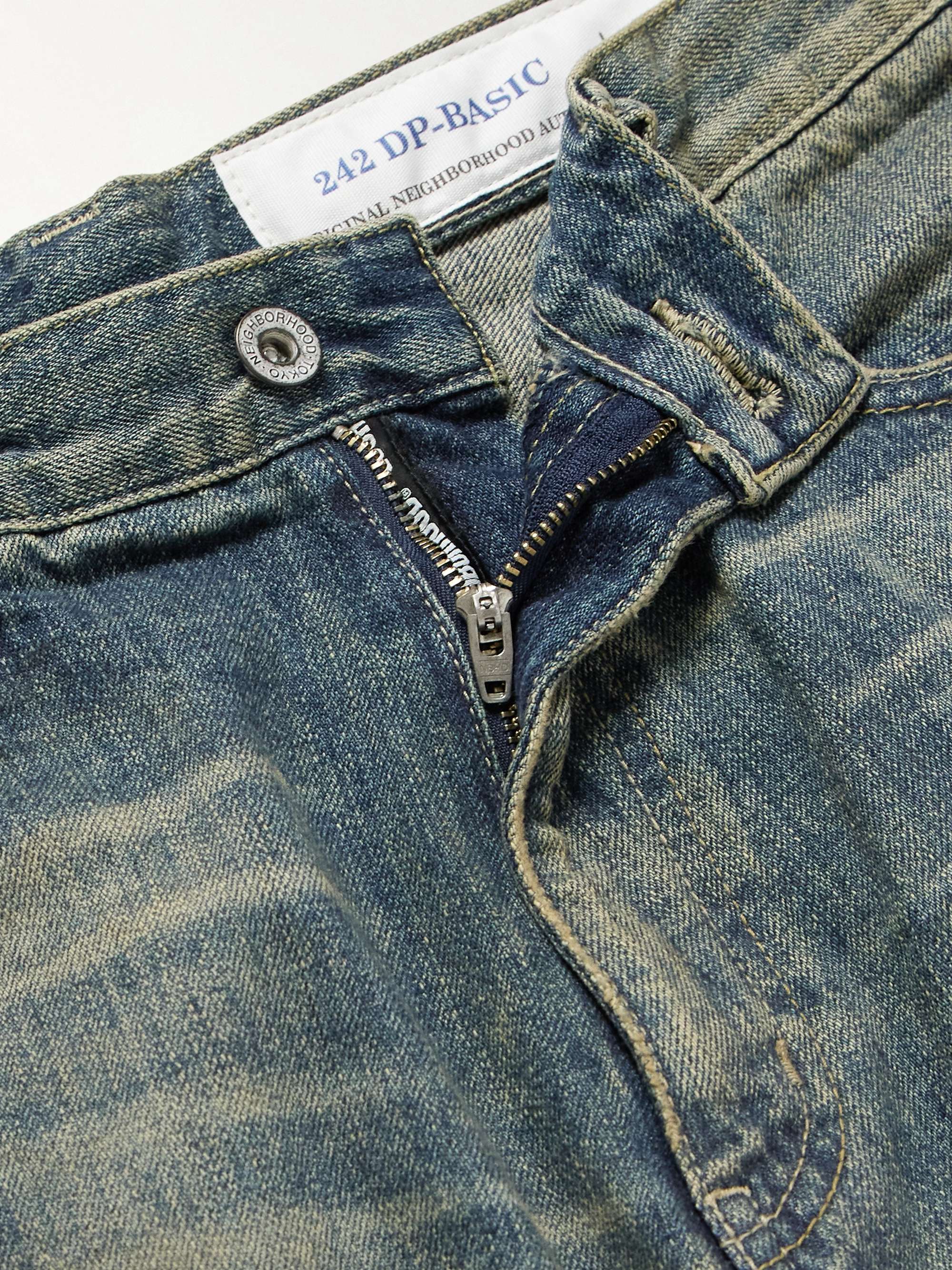 NEIGHBORHOOD Savage Straight-Leg Distressed Selvedge Jeans