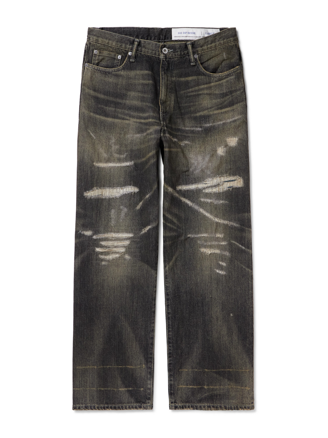 Neighborhood Wide-leg Jeans In Gray