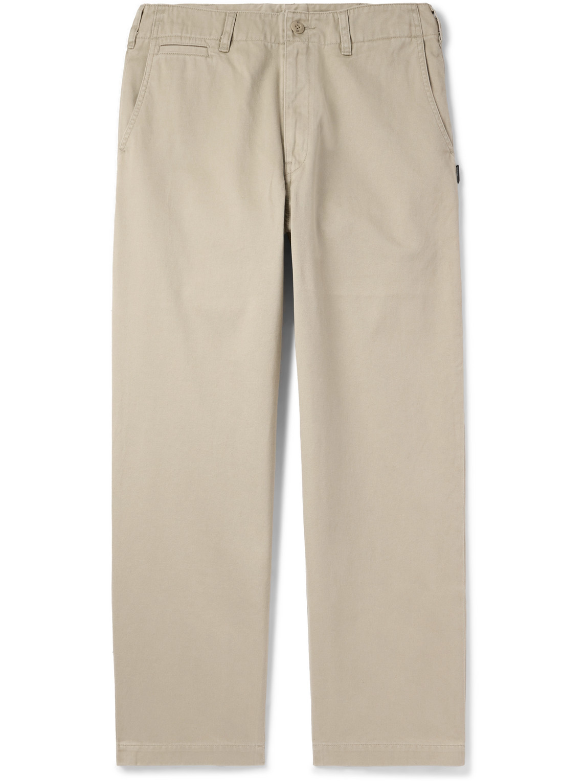 Neighborhood Straight-leg Cotton Trousers In Neutrals