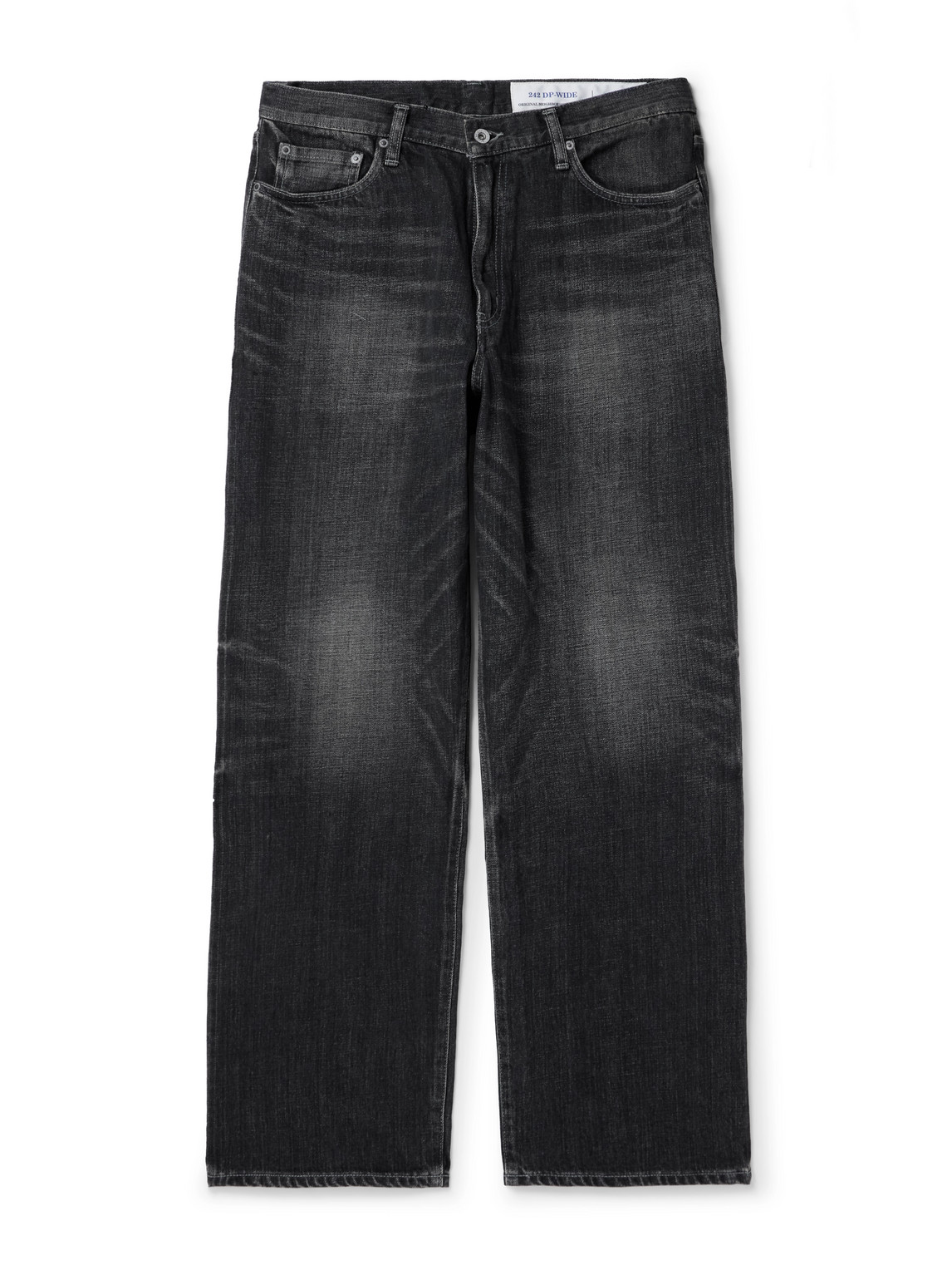 Neighborhood Straight-leg Selvedge Jeans In Black