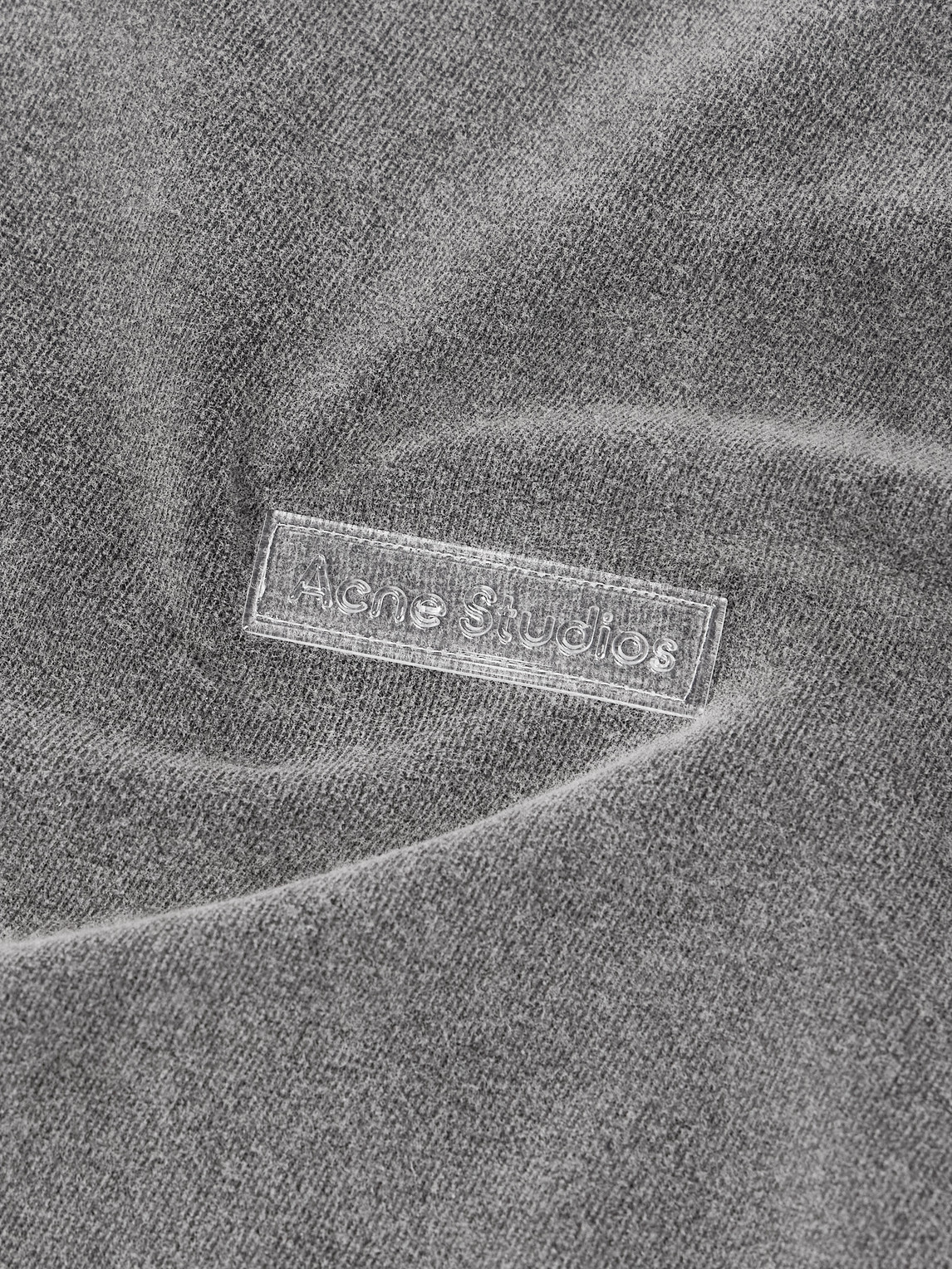 Acne Studios Extorr Logo-appliquéd Garment-dyed Cotton-jersey T-shirt In Gray