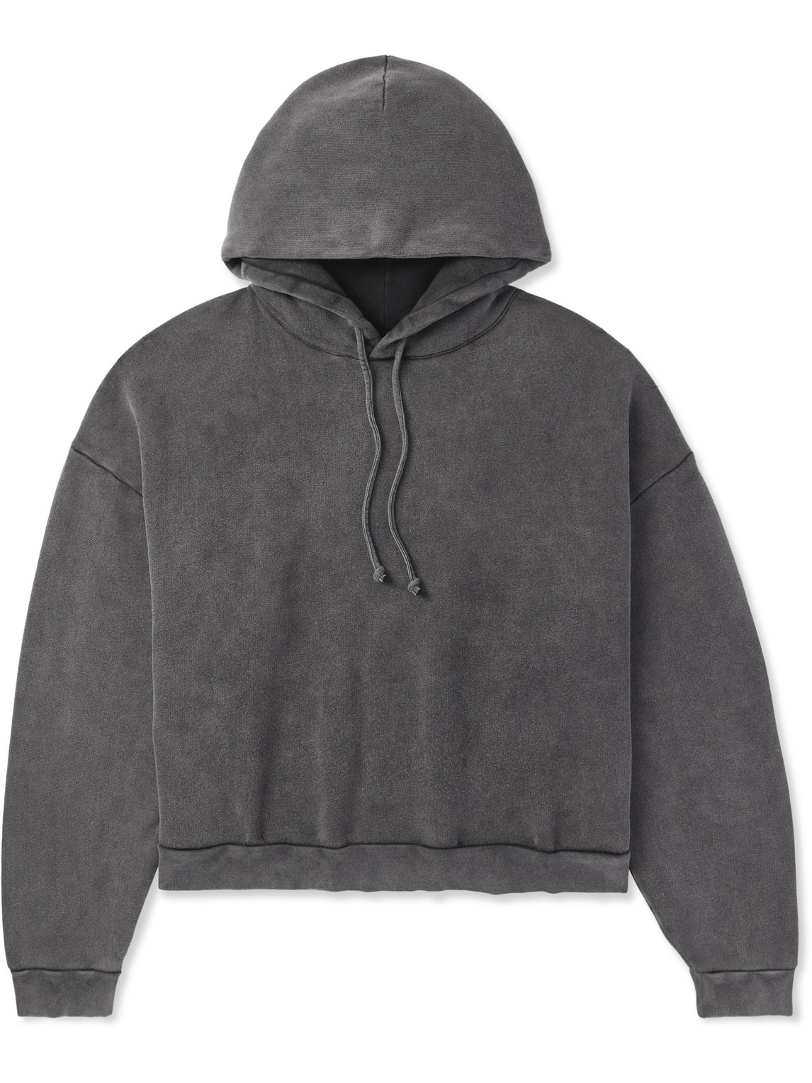 Acne Studios Fester H Cotton-jersey Hoodie In Gray