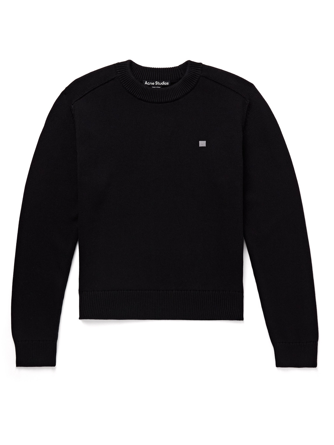 Acne Studios Men Cotton Sweater In Black