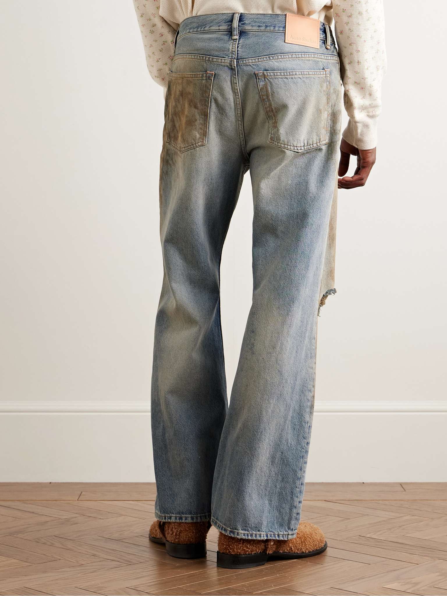 Good American - BOY DISTRESSED STRAIGHT LEG JEANS