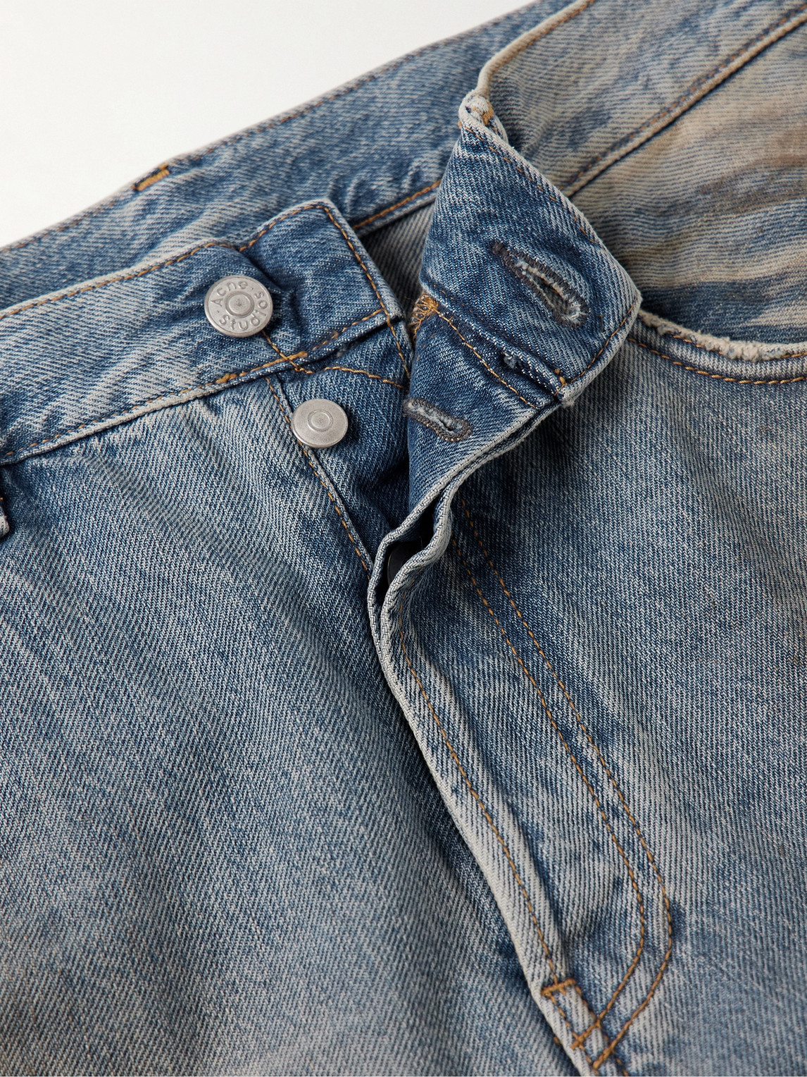 ACNE STUDIOS STRAIGHT-LEG DISTRESSED JEANS 