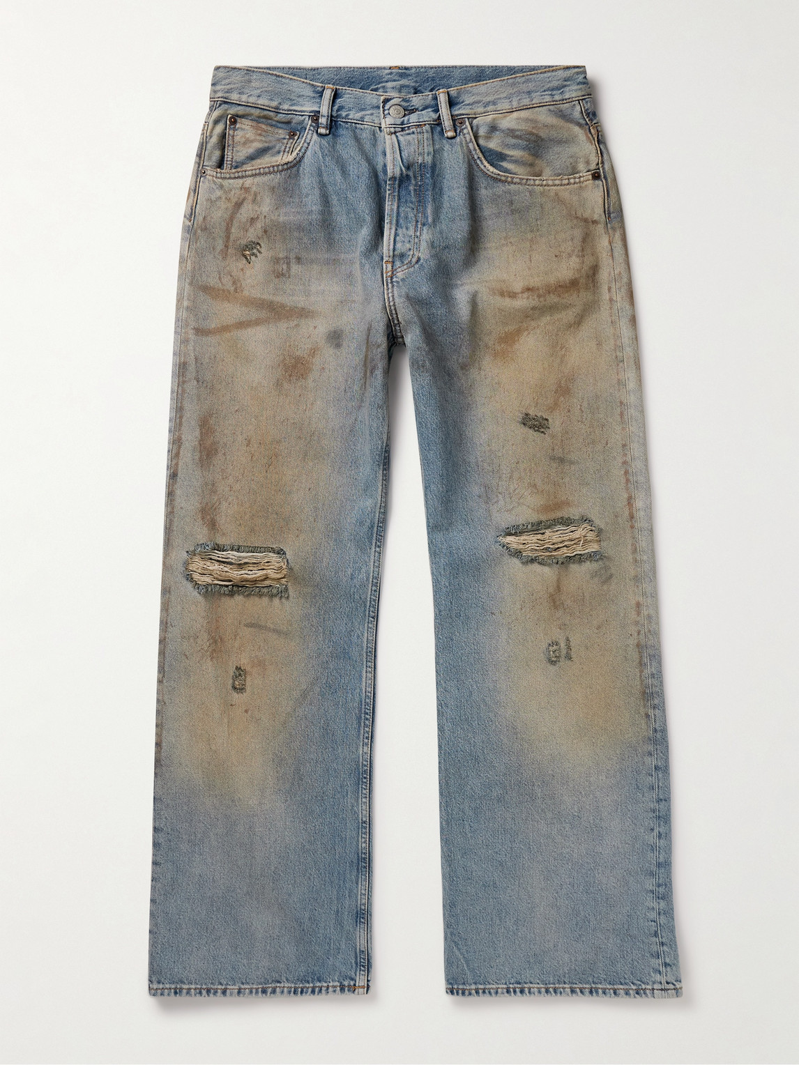 Acne Studios Straight-Leg Distressed Jeans - Men