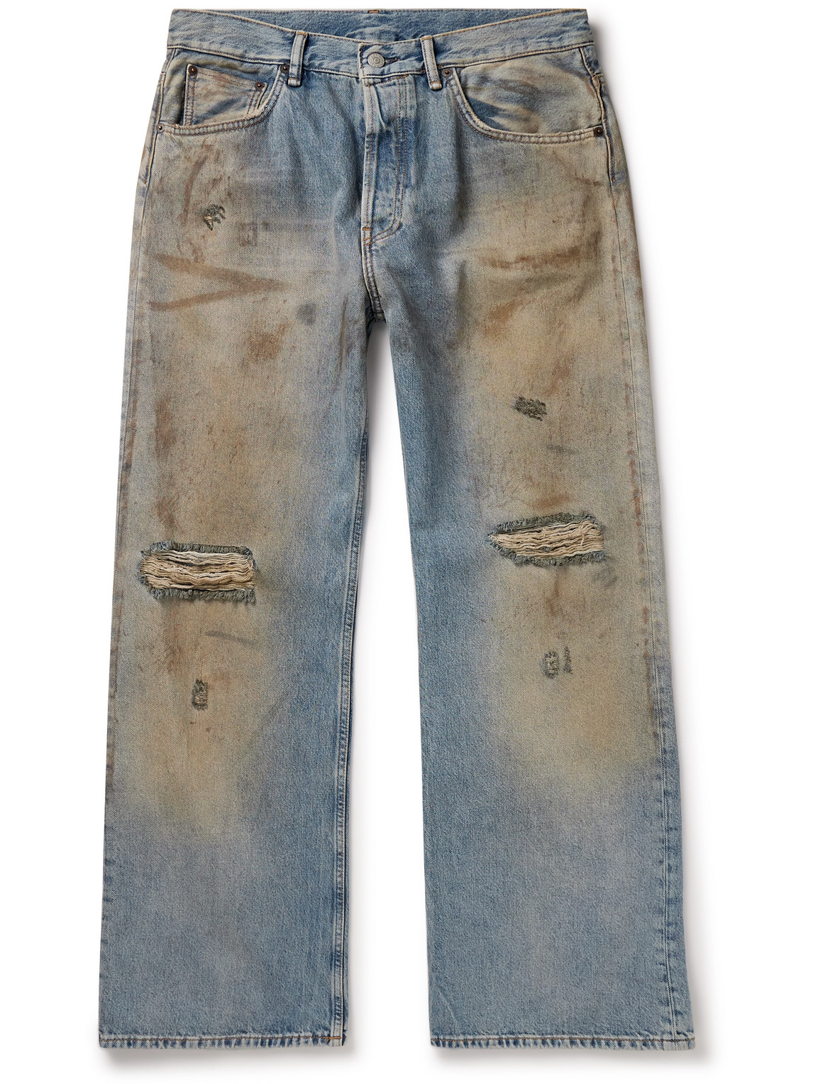 ACNE STUDIOS STRAIGHT-LEG DISTRESSED JEANS 