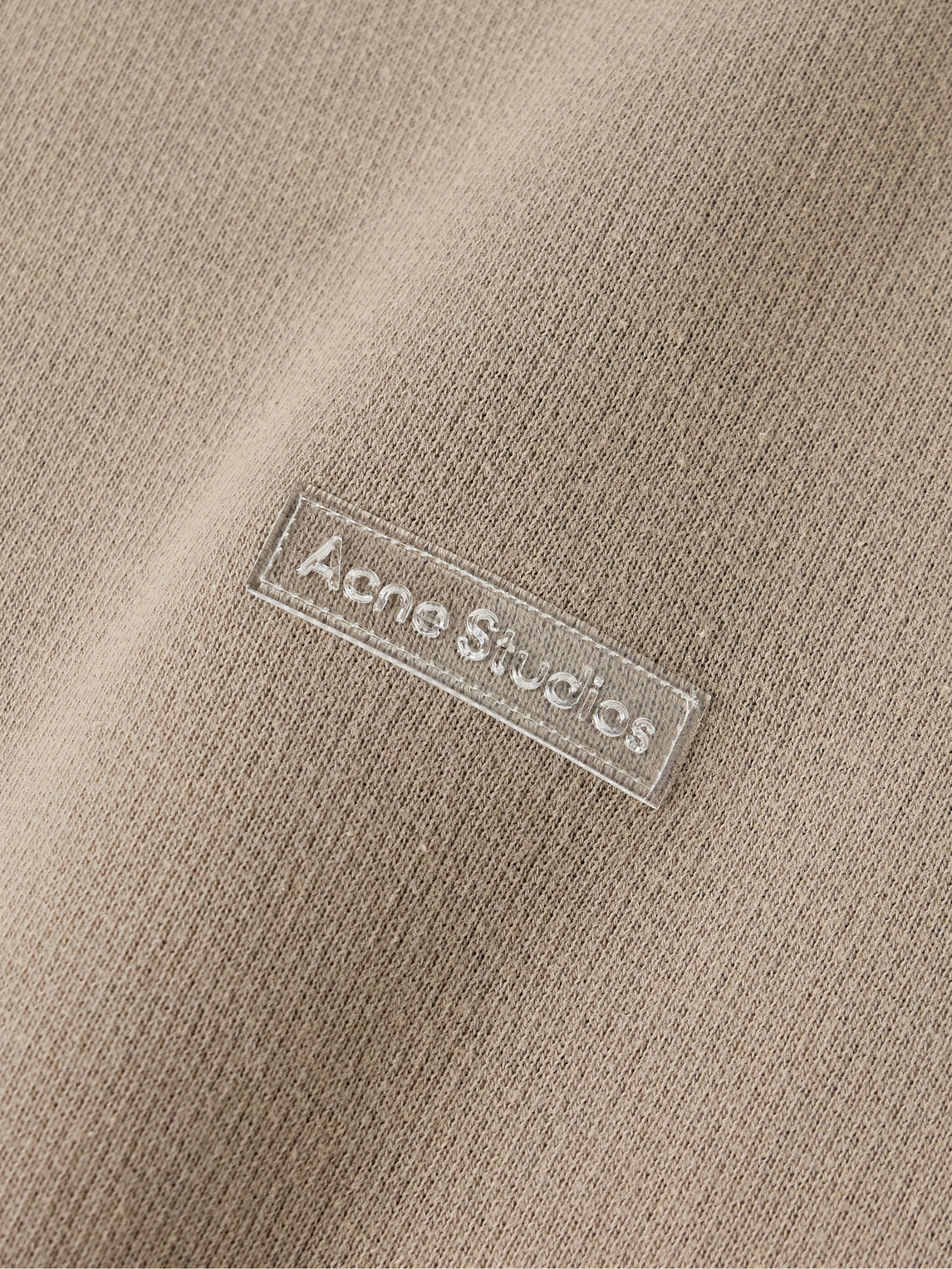 Acne Studios Fester U Garment-dyed Cotton-jersey Sweatshirt In Neutrals
