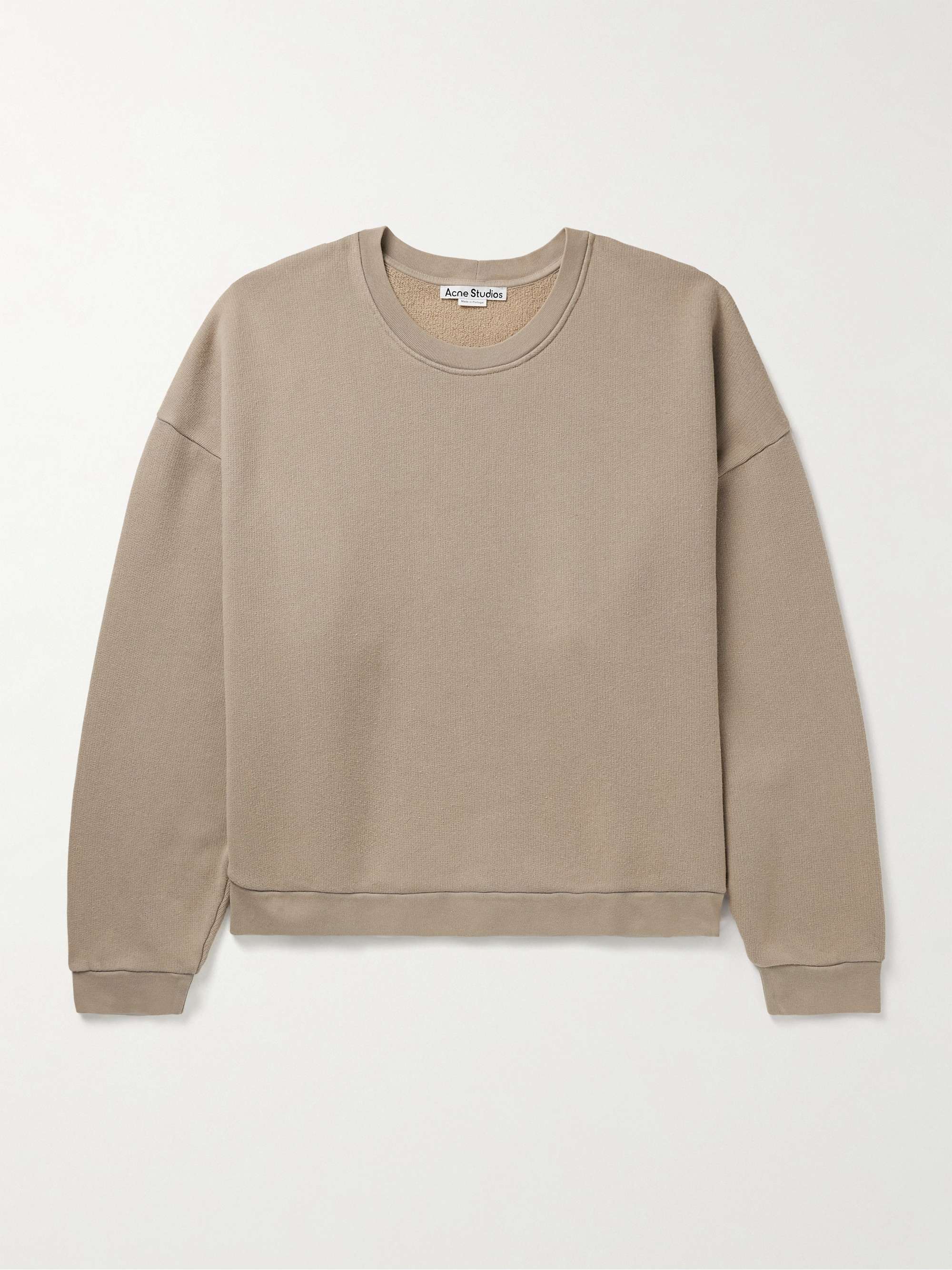ACNE STUDIOS コットンジャージー スウェットシャツ ガーメントダイ 