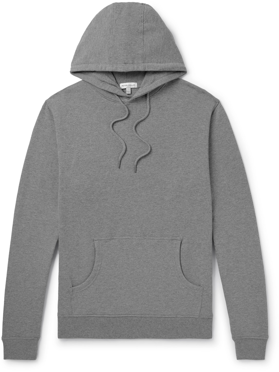 Peter Millar Lava Wash Stretch-cotton And Modal-blend Jersey Hoodie In Gray