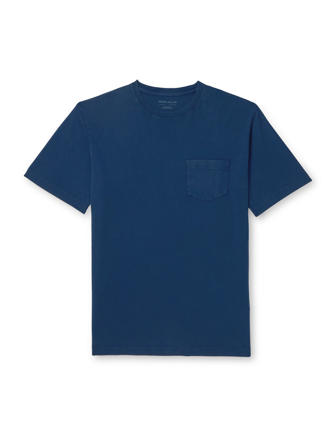Peter Millar Lava Wash Organic Cotton-jersey T-shirt In Blue