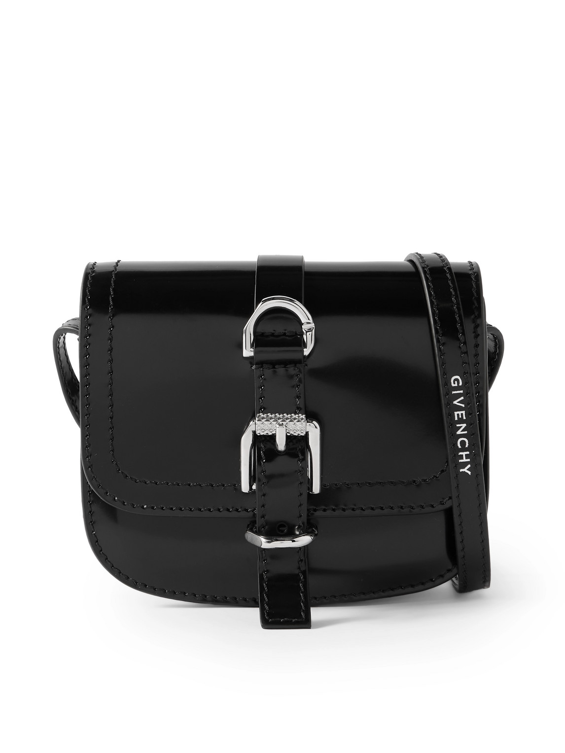 Givenchy Black Voyou Neck Crossbody Bag In Black