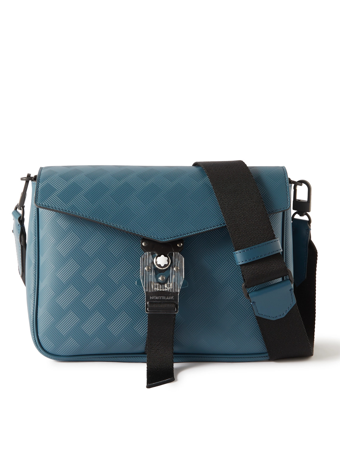 Montblanc Extreme 3.0 Textured-leather Messenger Bag In Blue