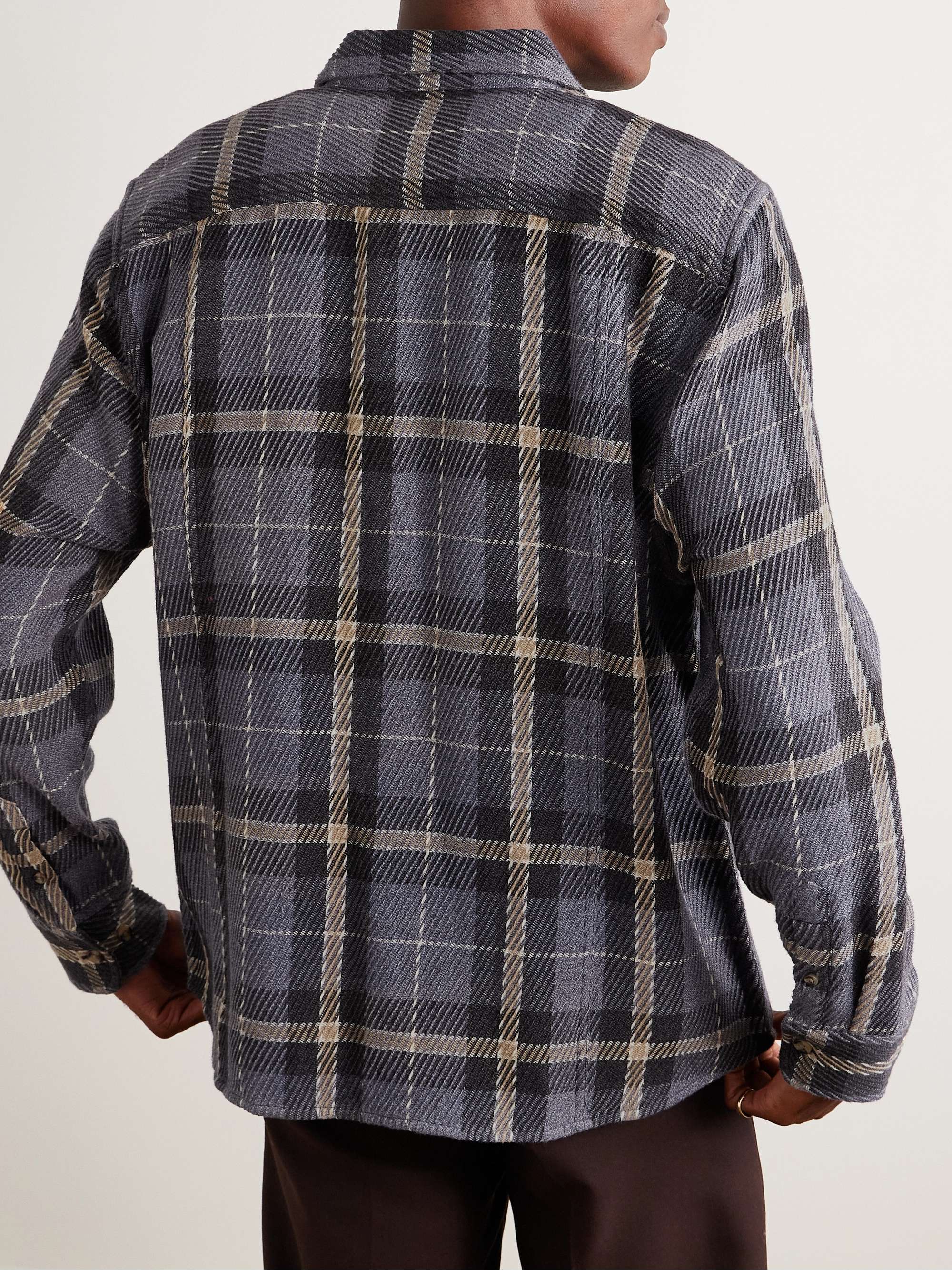 CORRIDOR Big Twill Checked Cotton-Twill Shirt for Men | MR