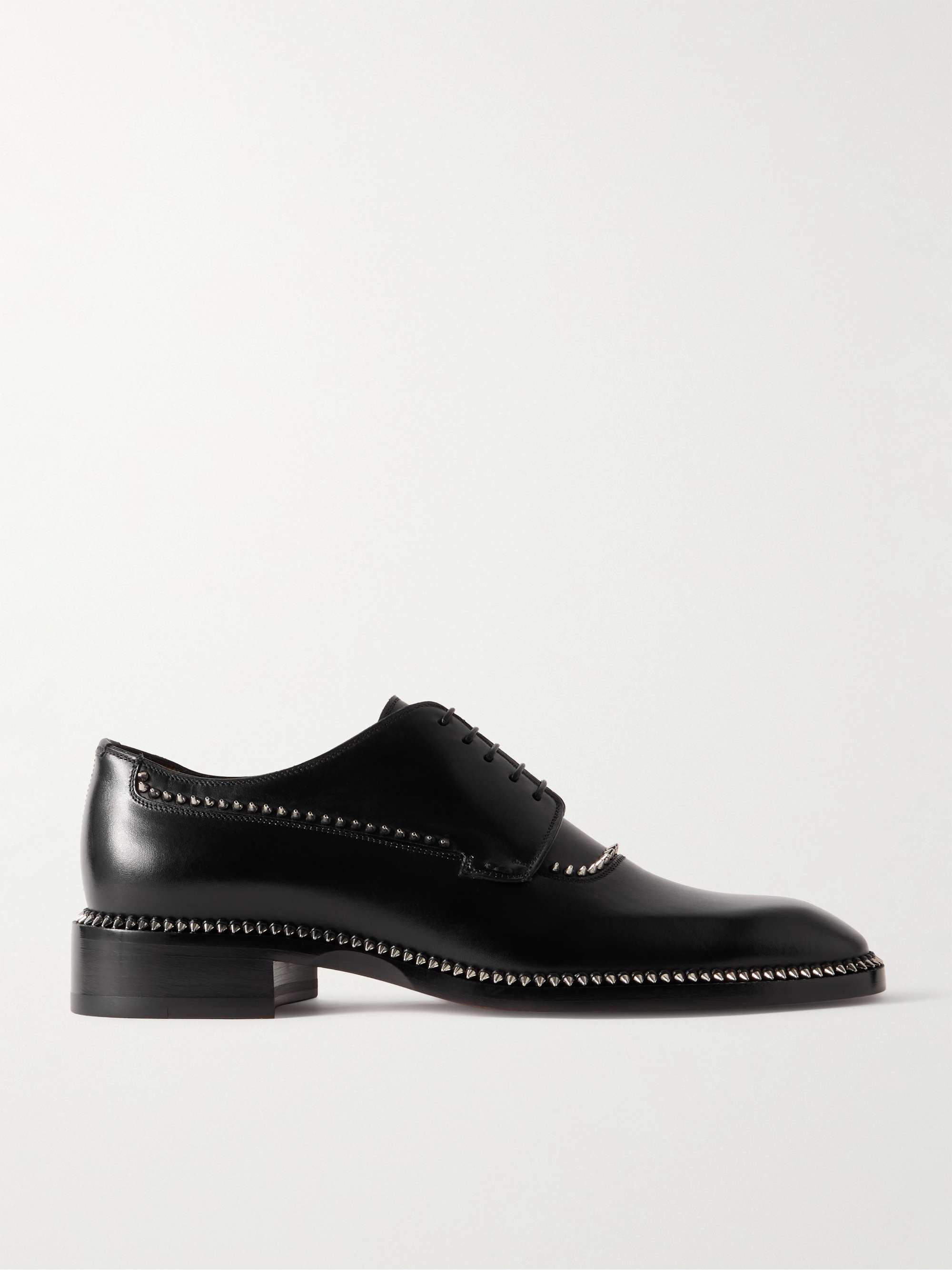 CHRISTIAN LOUBOUTIN Cocoriclou Studded Leather Derby Shoes CHRISTIAN LOUBOUTIN Cocoriclou Studded Leather Derby Shoes