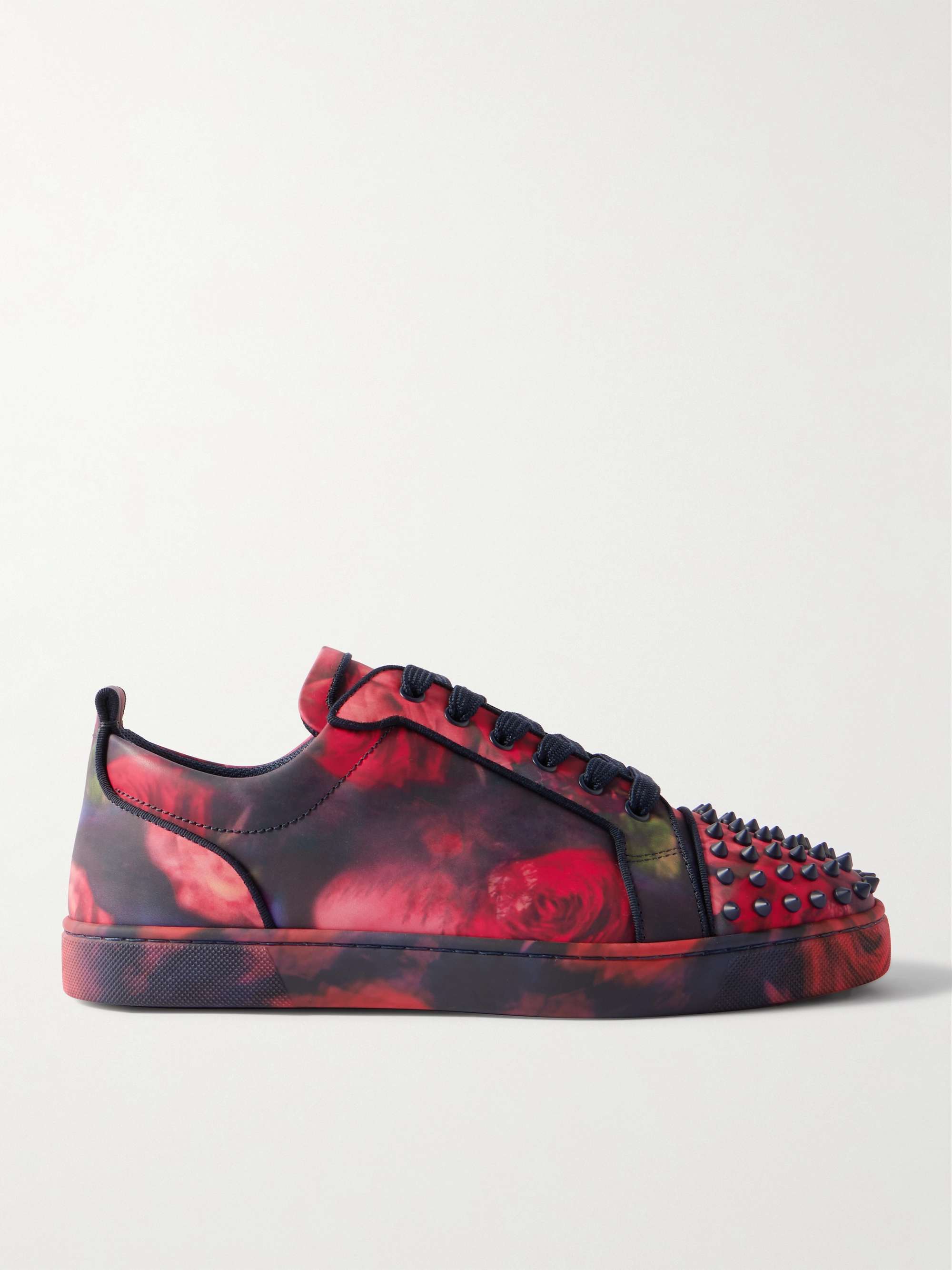 Louis Junior Spikes Orlato Sneakers aus Leder mit Blumenprint