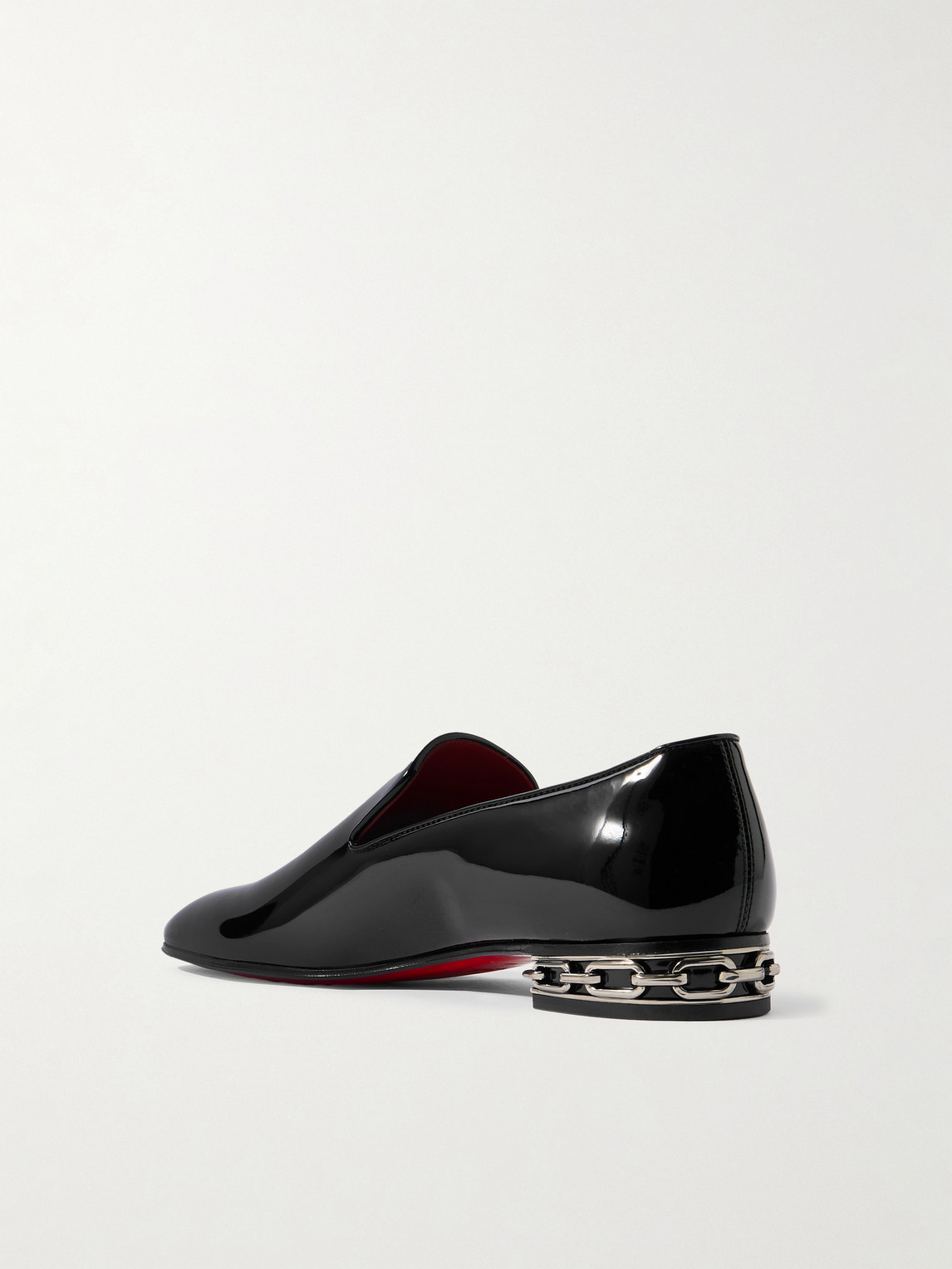 Christian Louboutin Dandy Atlas W Patent-leather Loafers In Black