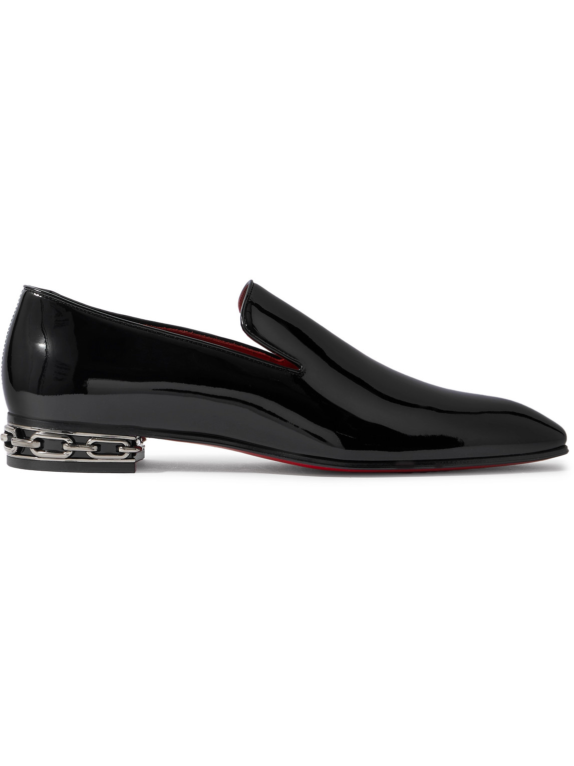 Christian Louboutin Dandy Atlas W Patent-leather Loafers In Black