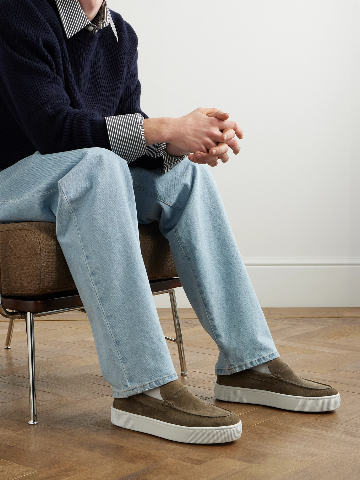 Paqueboat Suede Penny Loafers — 2