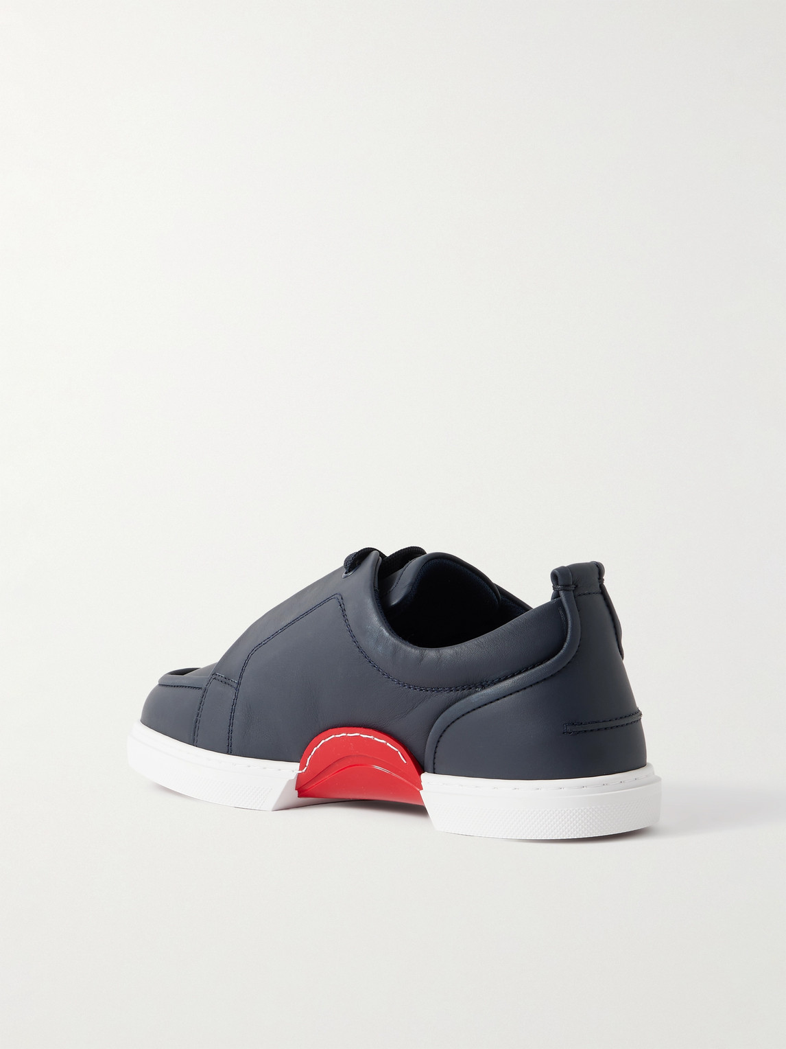 Christian Louboutin Jimmy Leather Sneakers In Blue