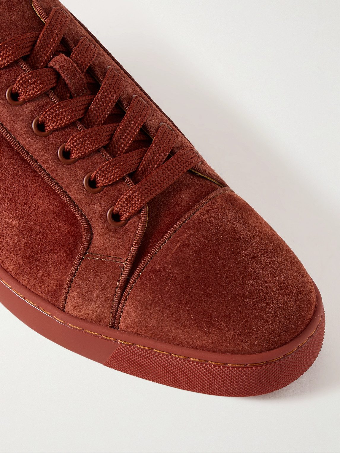 Christian Louboutin Lace-up Low-cut Casual Shoes In Red