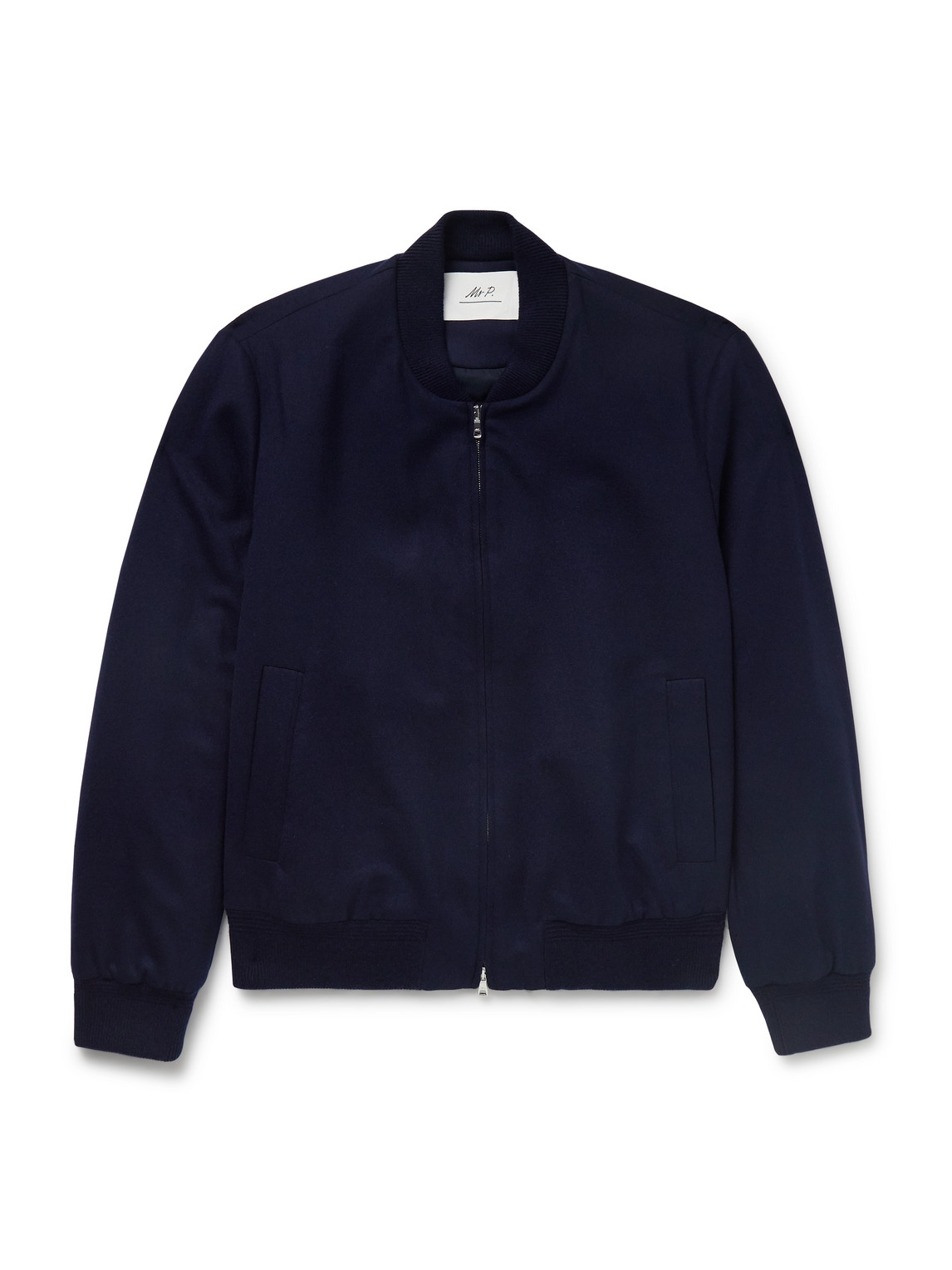 Padded Cashmere-Blend Bomber Jacket