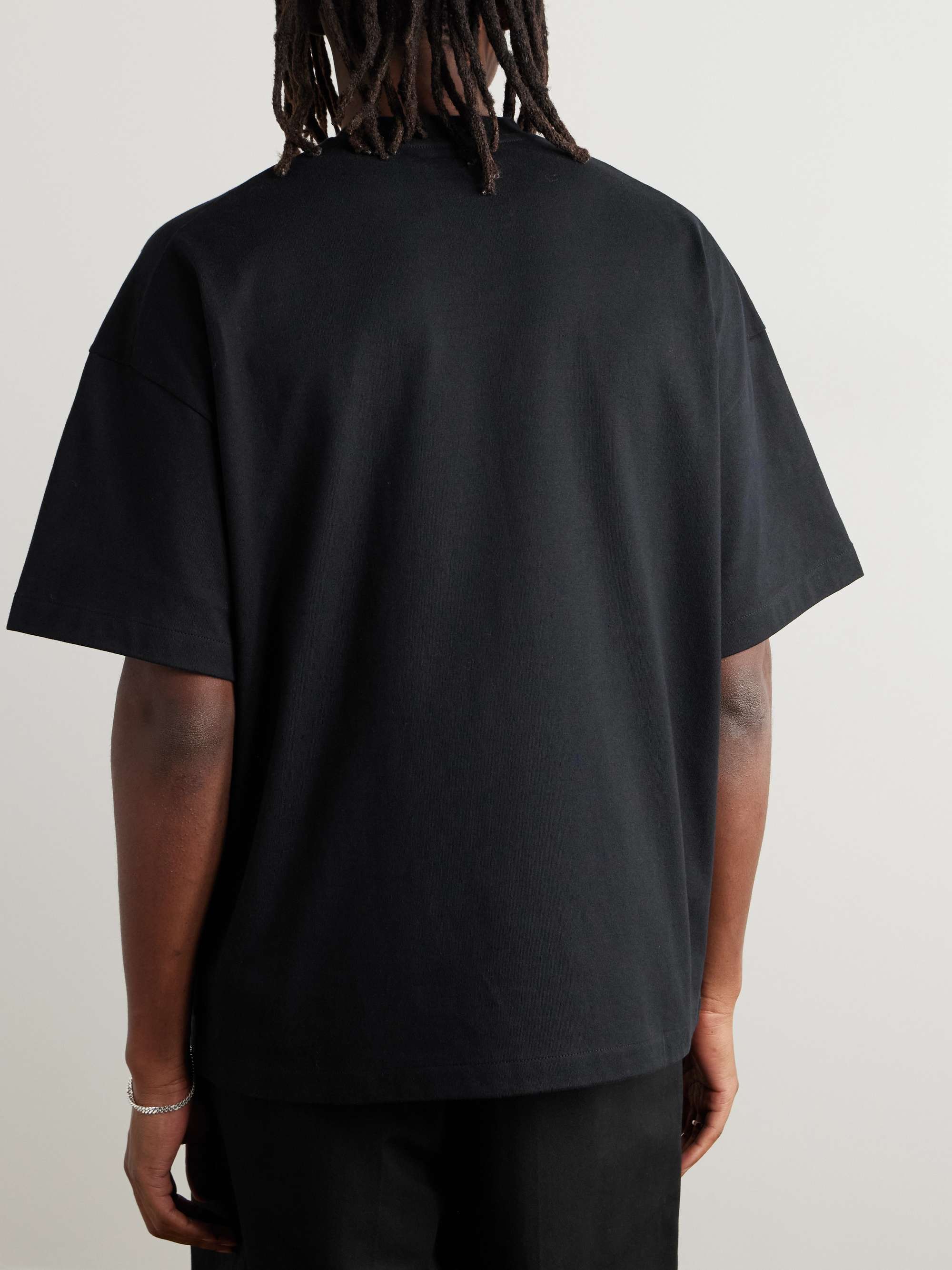 JIL SANDER コットンジャージー Tシャツ ロゴプリント入り
