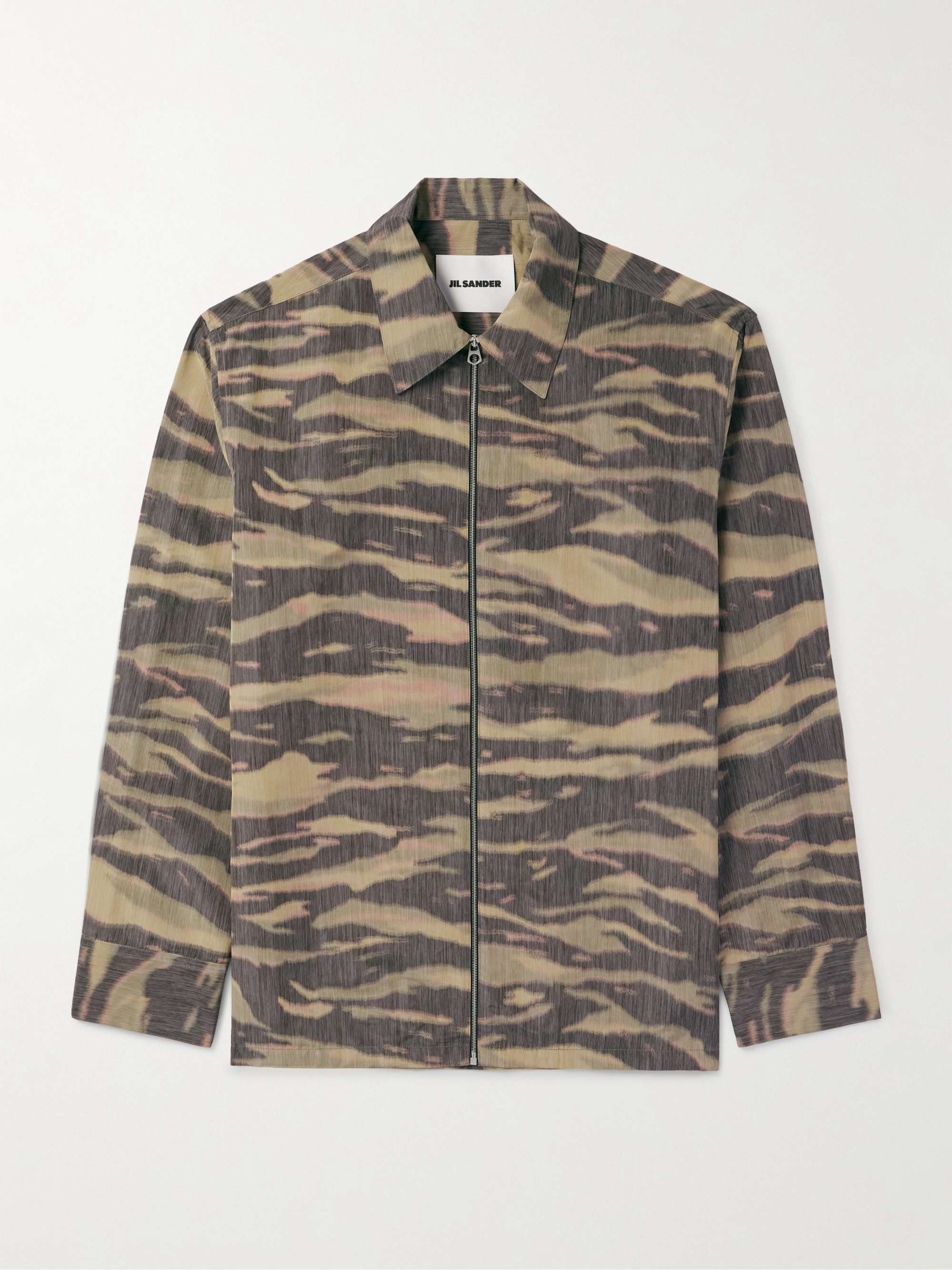 JIL SANDER シェル オーバーシャツ カモフラージュプリント