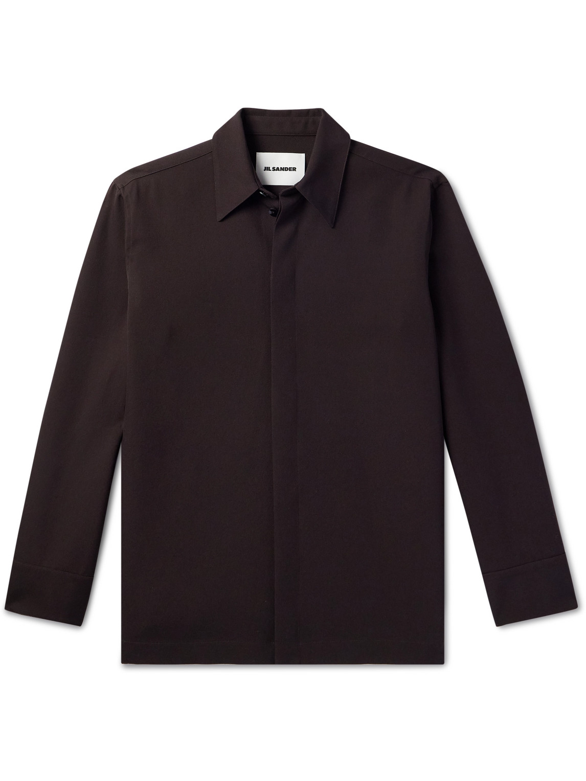Jil Sander - Wool-Gabardine Shirt - Curated Menswear