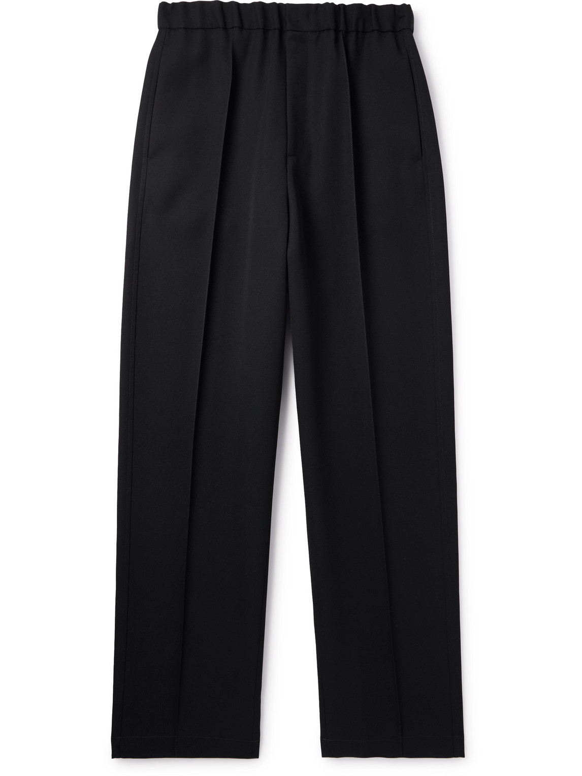 JIL SANDER WIDE-LEG WOOL-TWILL TROUSERS