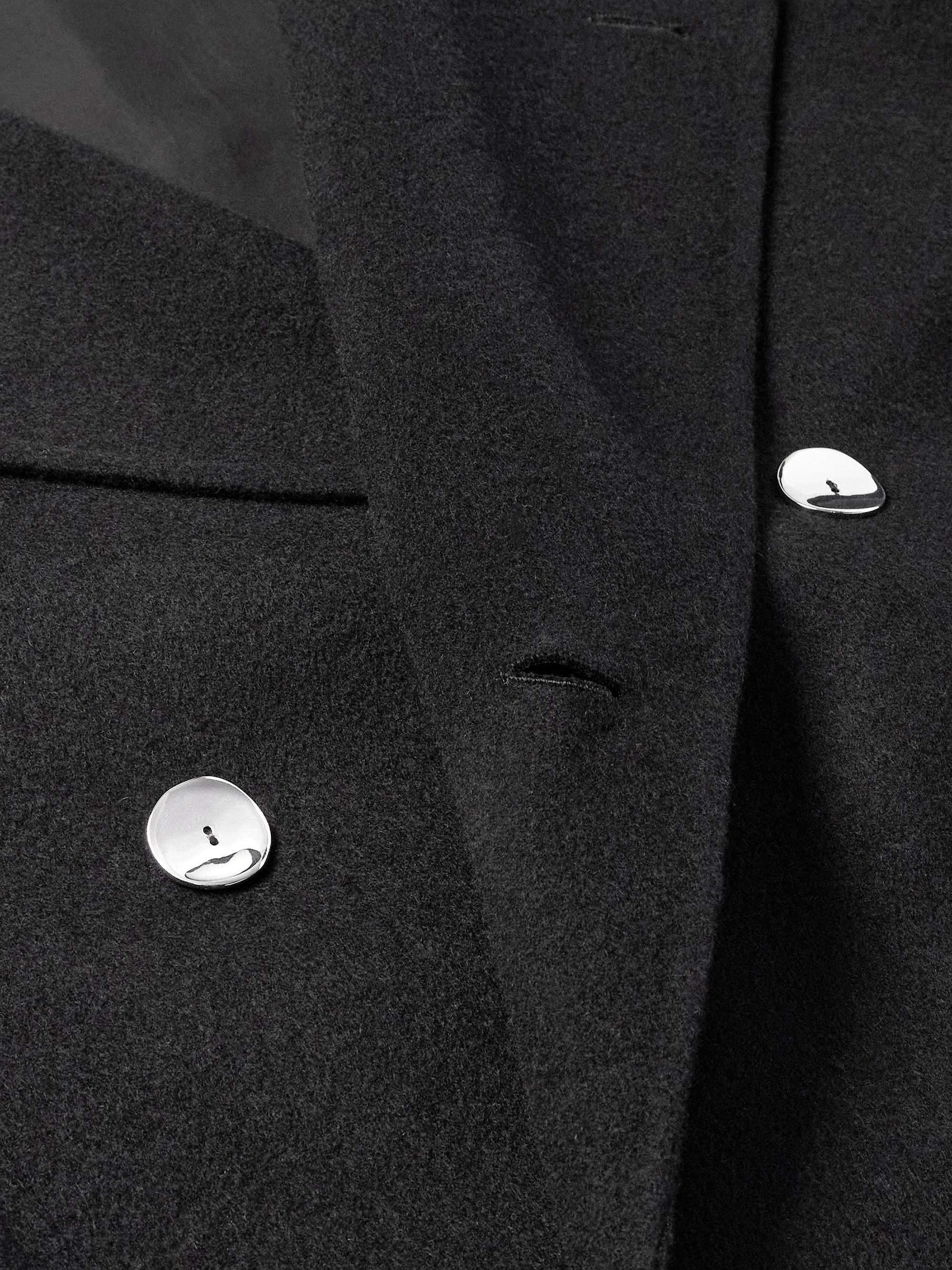 JIL SANDER Double-Breasted Belted Double-Faced Cashmere Coat
