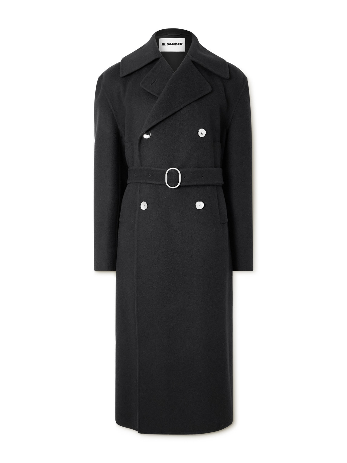 Double-Breasted Belted Double-Faced Cashmere Coat