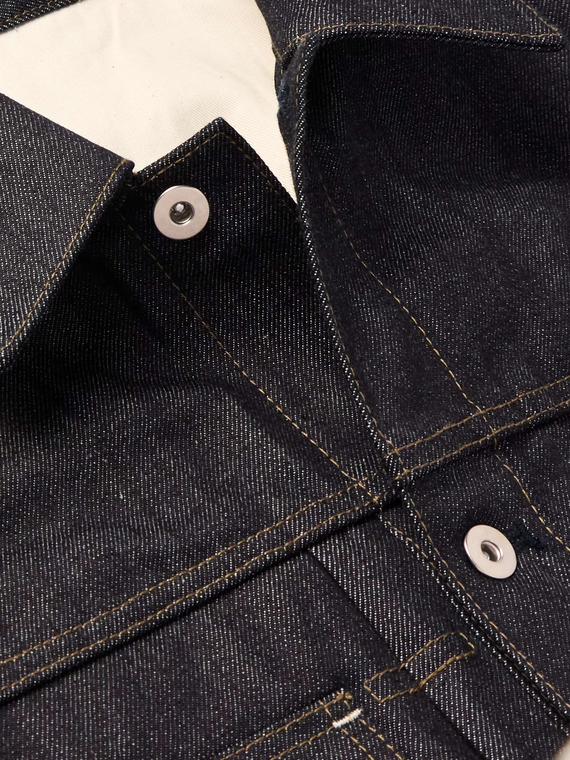 JIL SANDER Raw Denim Trucker Jacket for Men | MR PORTER