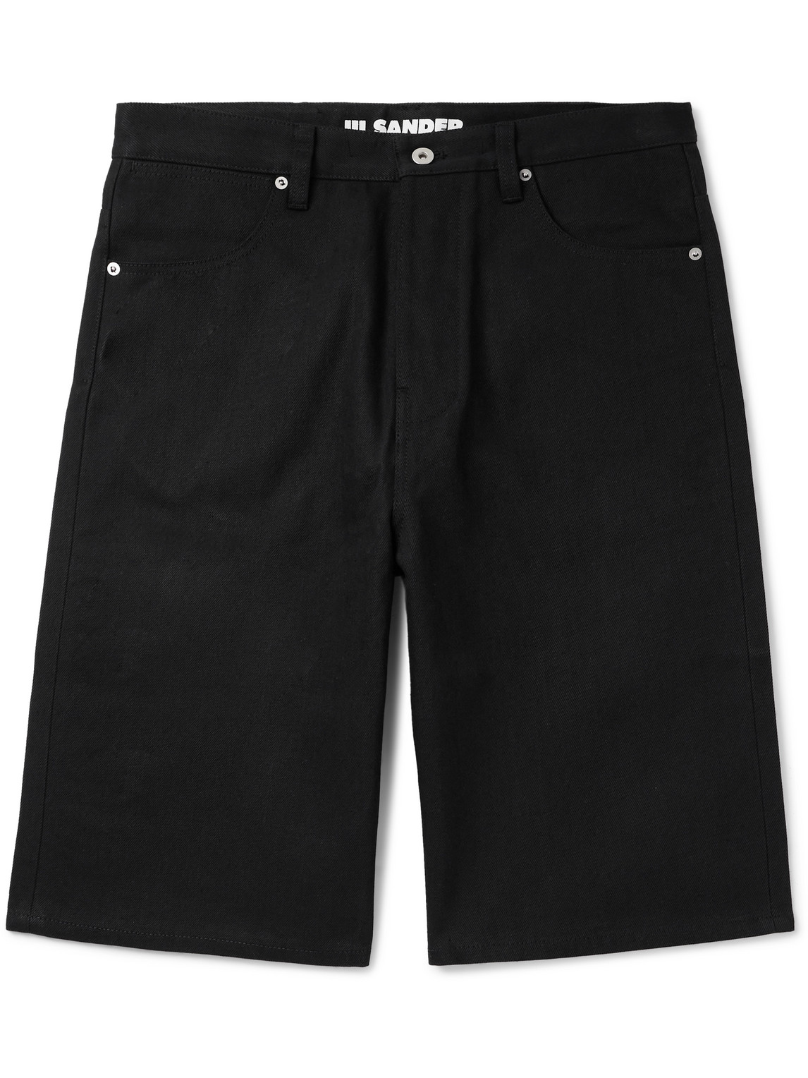 Straight-Leg Denim Shorts