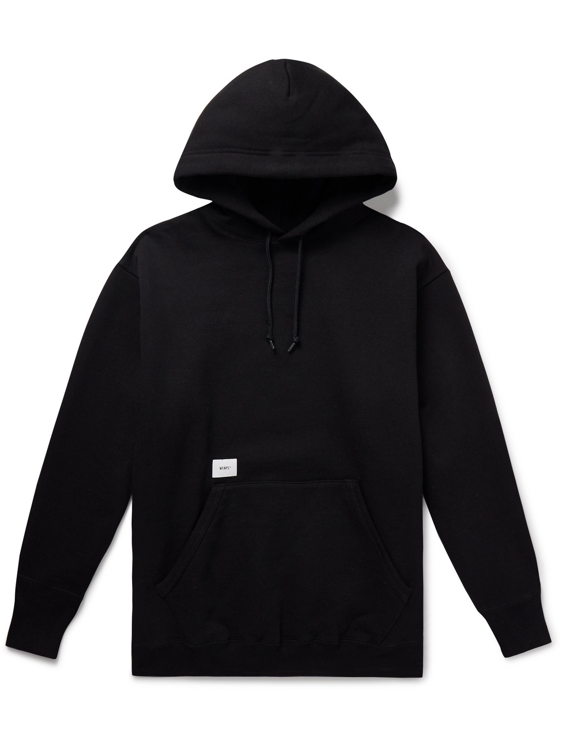 Logo-Appliquéd Embroidered Cotton-Jersey Hoodie