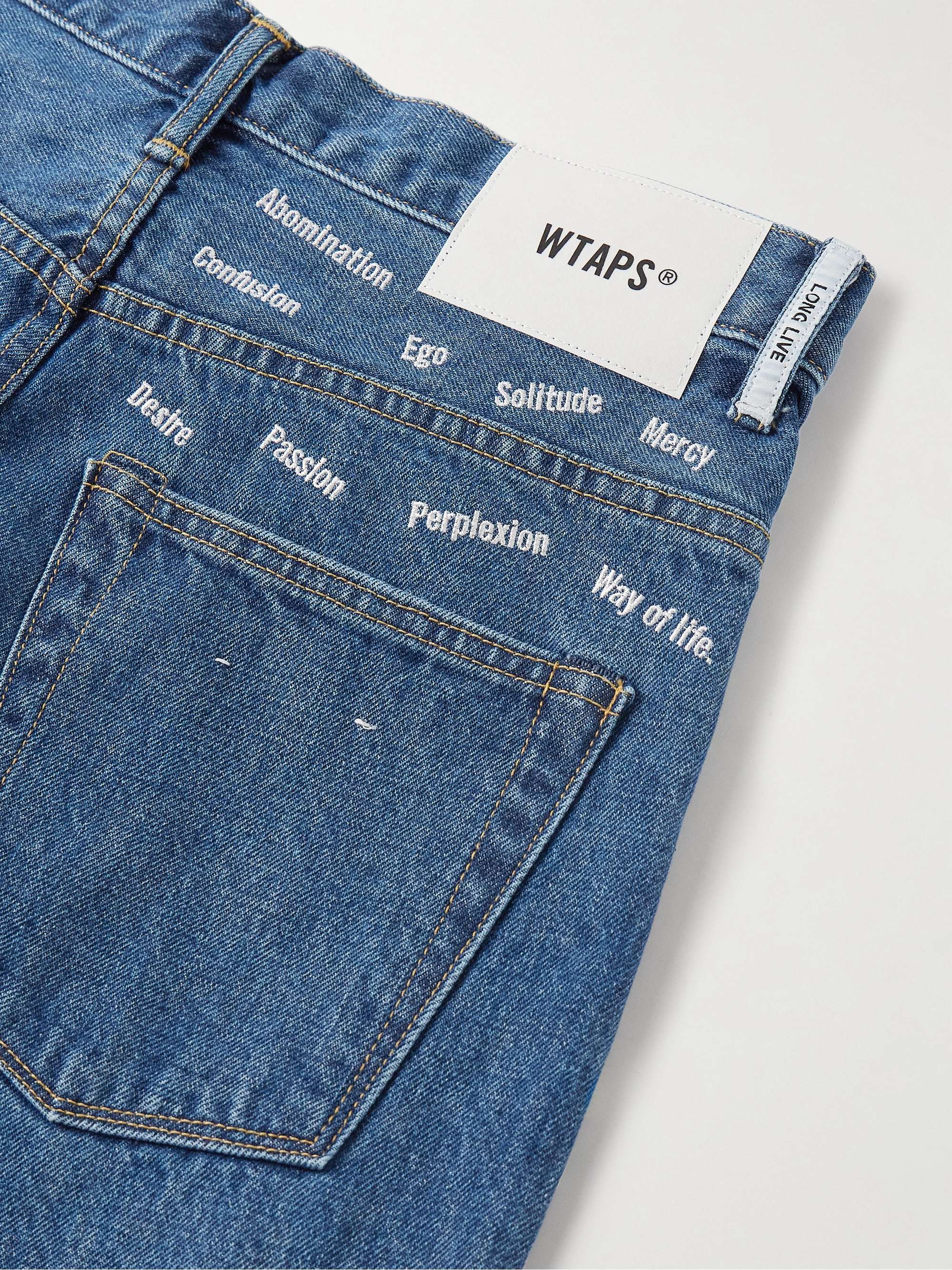 WTAPS® Barrel-Leg Embroidered Jeans for Men | MR PORTER WTAPS® Barrel-Leg Embroidered Jeans for Men | MR PORTER