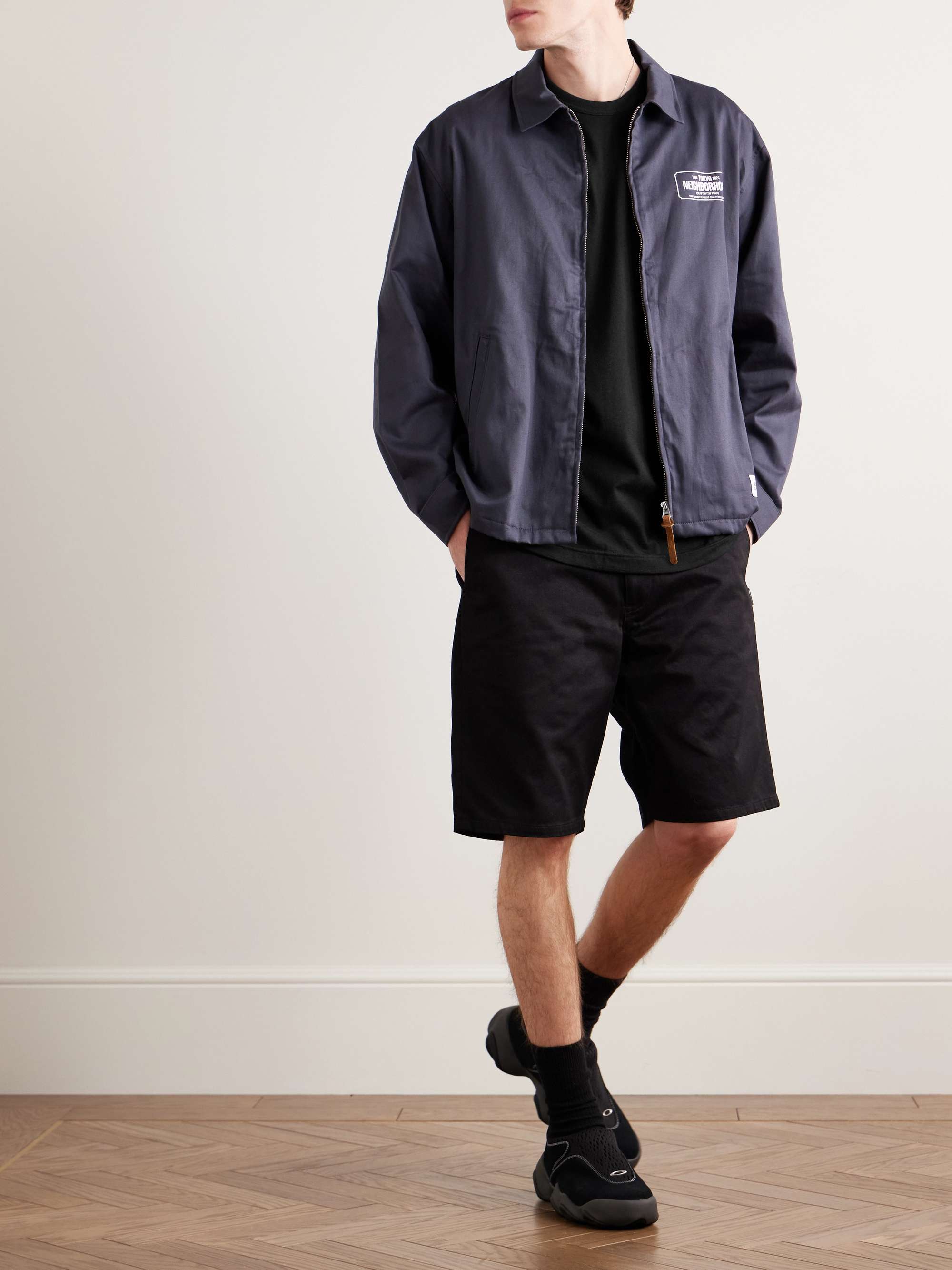 WTAPS® Logo-Appliquéd Embroidered Cotton-Blend Jersey T