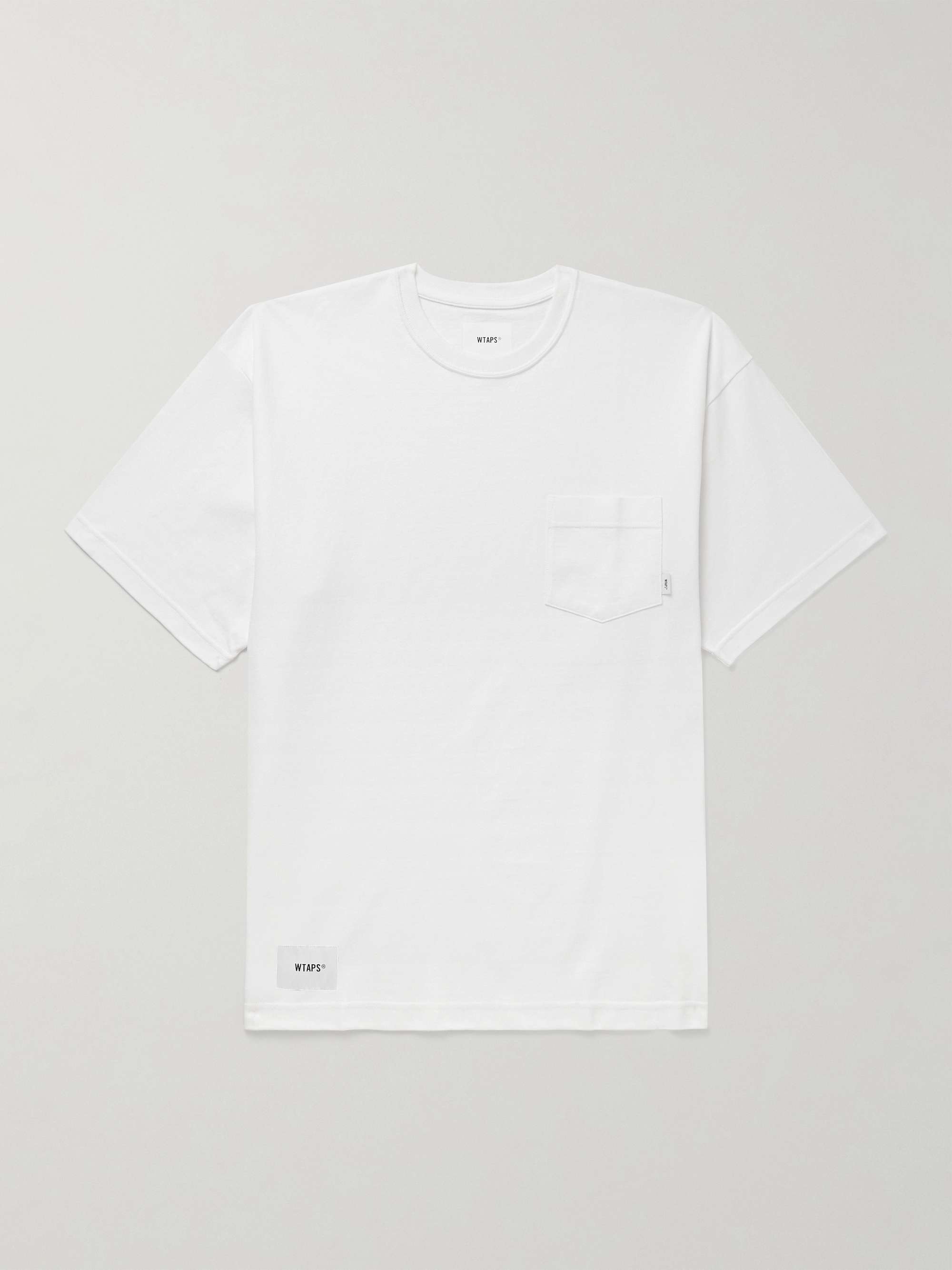 MONCLER Logo-Appliquéd Striped Stretch-Cotton Jersey T-Shirt