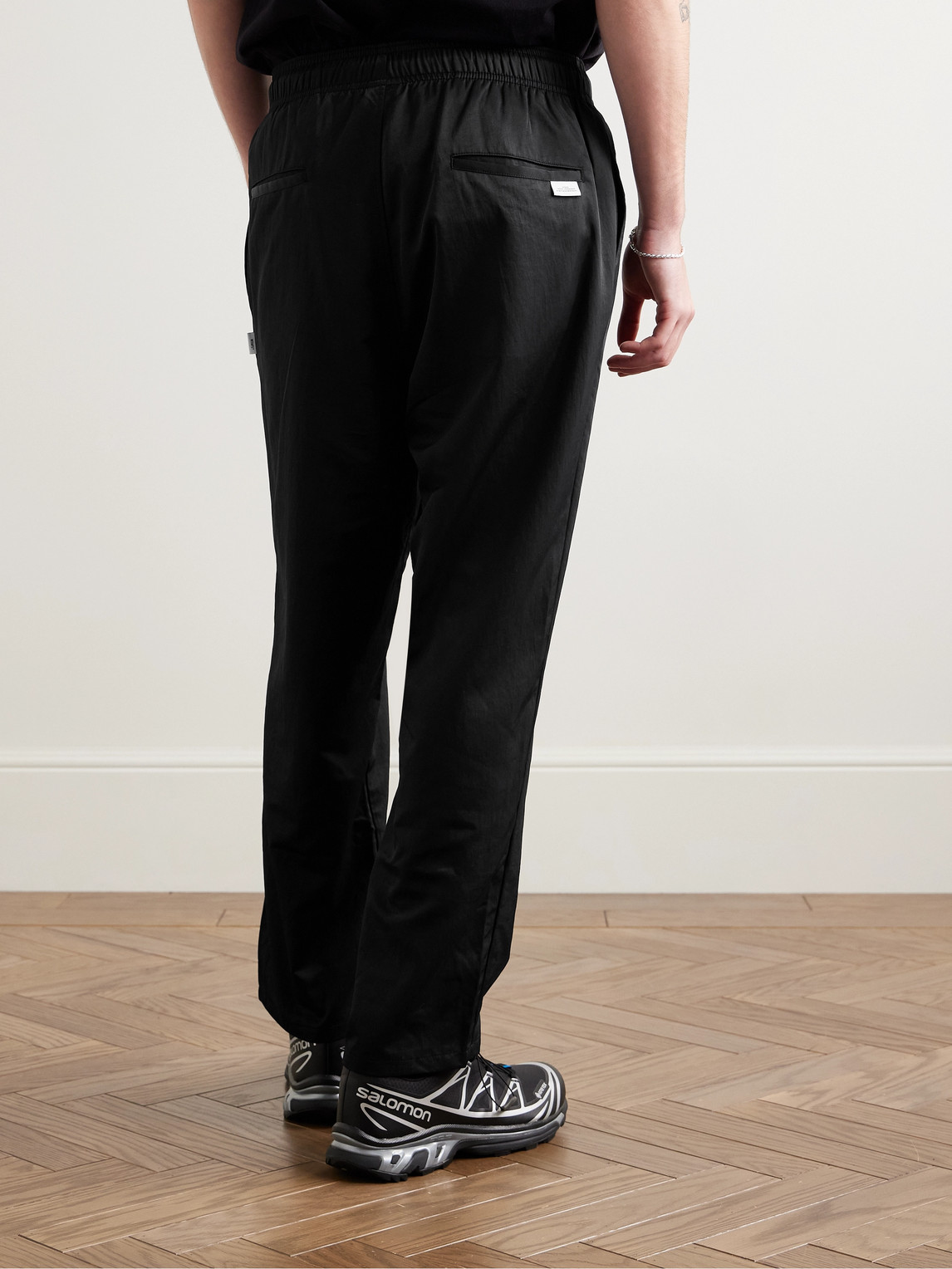 Wtaps Black Tapered Trousers In Black