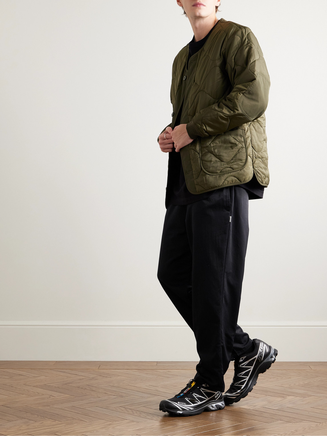 Wtaps Black Tapered Trousers In Black