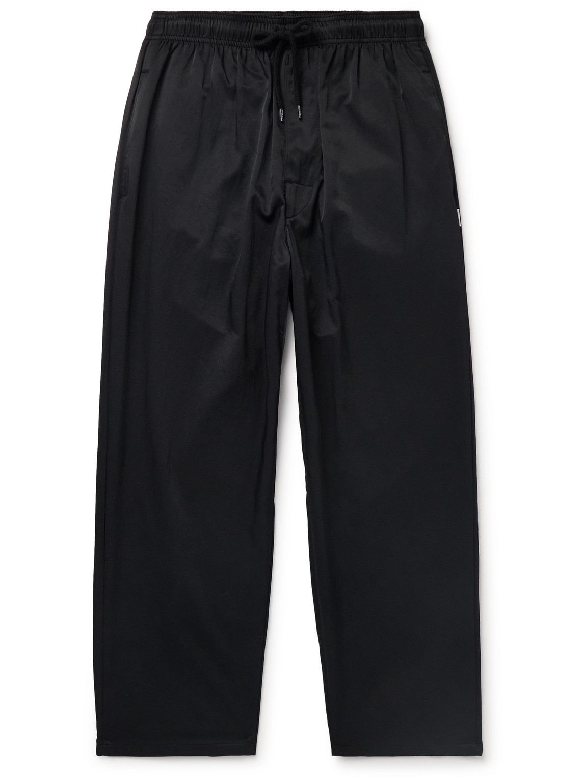 Tapered Nylon Drawstring Trousers