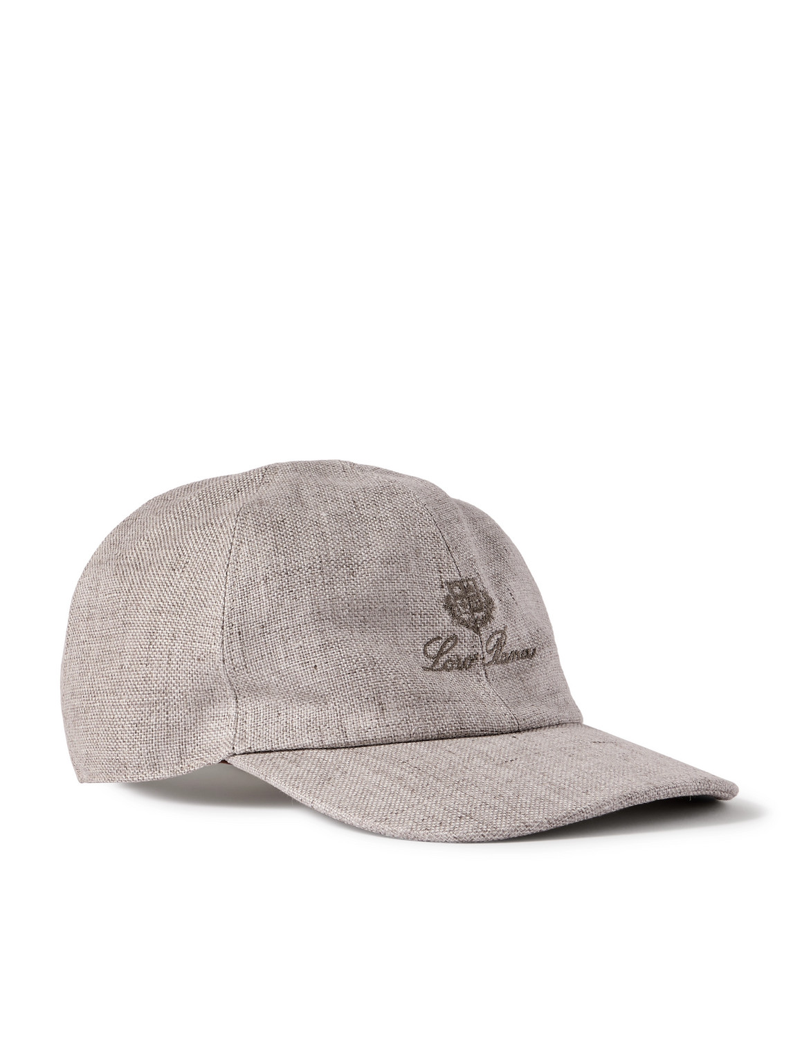 Logo-Embroidered Linen Baseball Cap