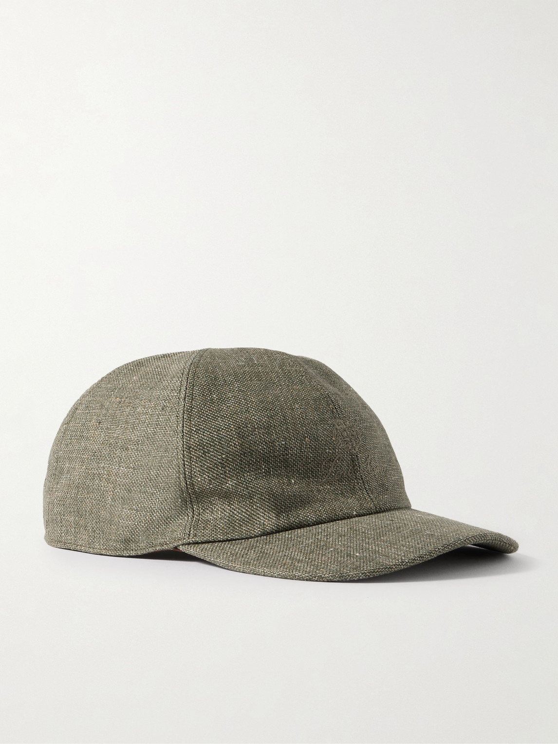 Loro Piana Logo-Embroidered Linen Baseball Cap - Men