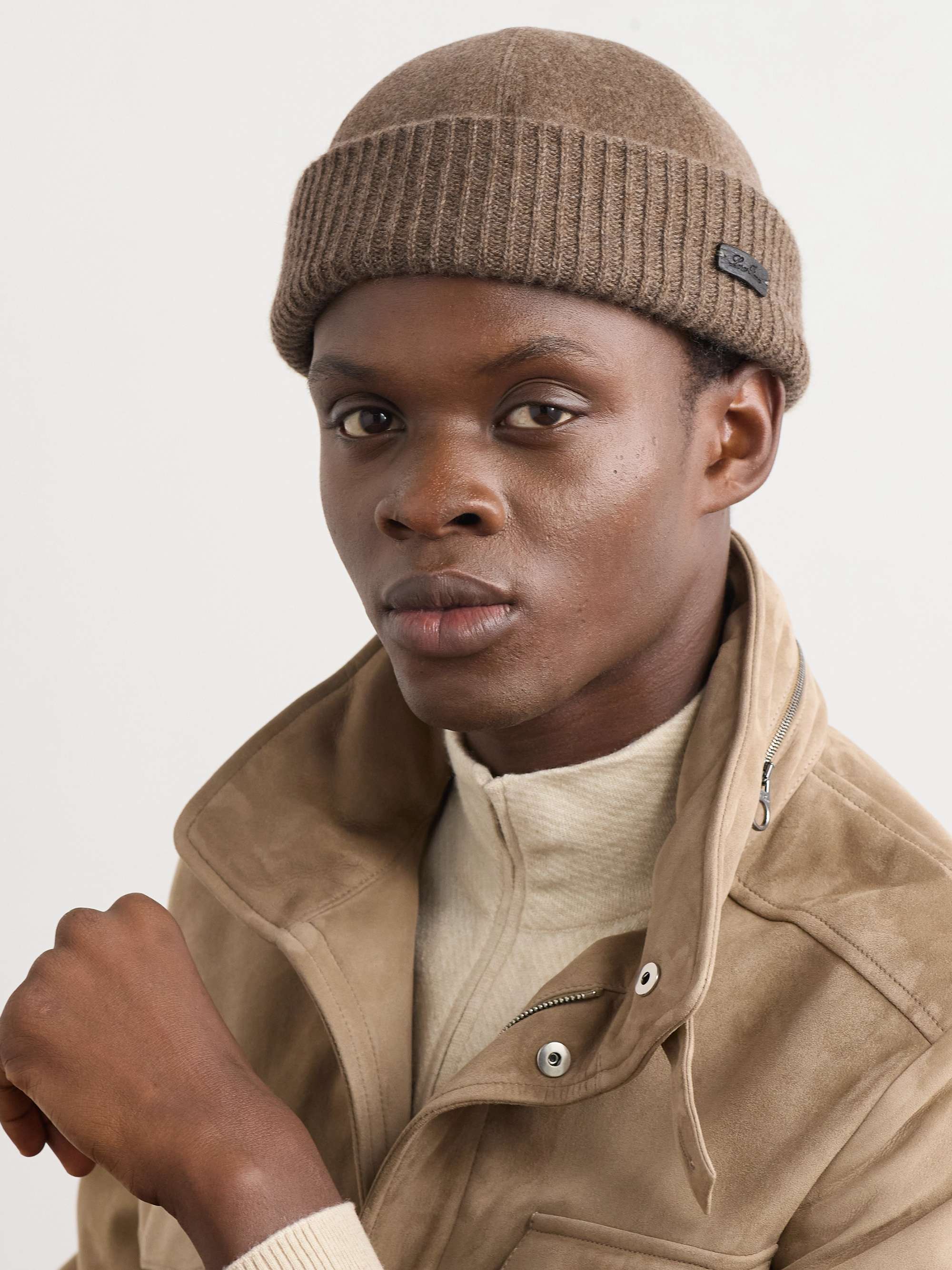 LORO PIANA Logo-Appliquéd Storm System® Cashmere Beanie