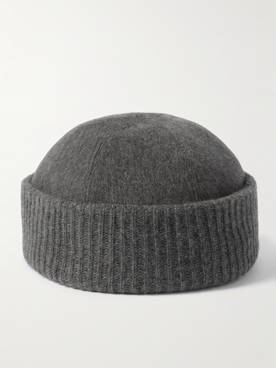 Loro Piana Logo-appliquéd Storm System® Cashmere Beanie In Gray