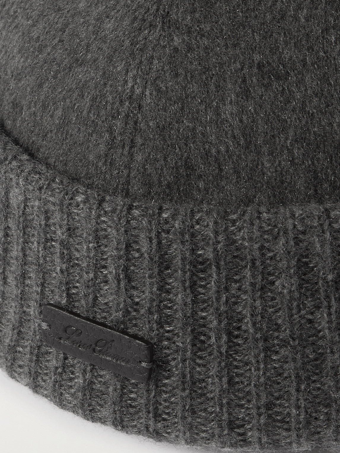 Loro Piana Logo-appliquéd Storm System® Cashmere Beanie In Gray