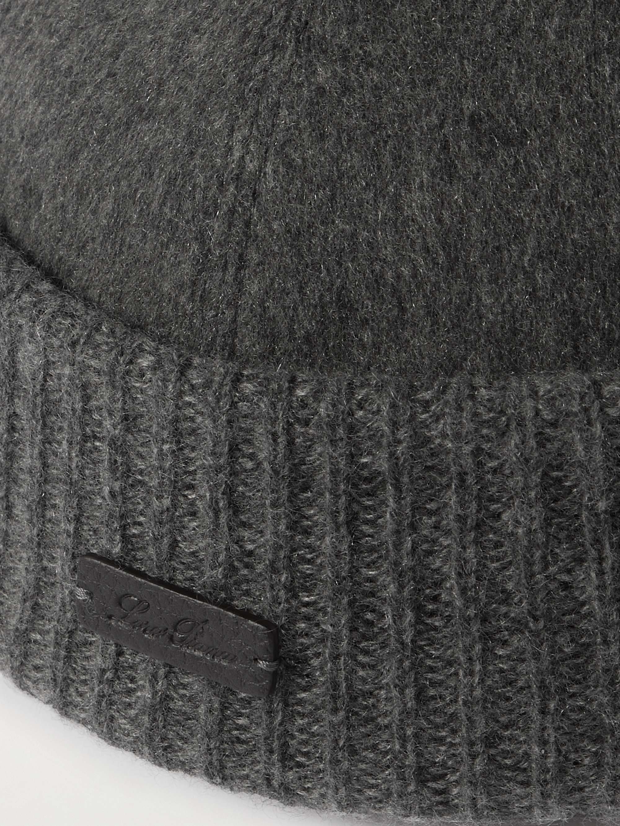 LORO PIANA 로고 아플리케 스톰 시스템® 캐시미어 비니