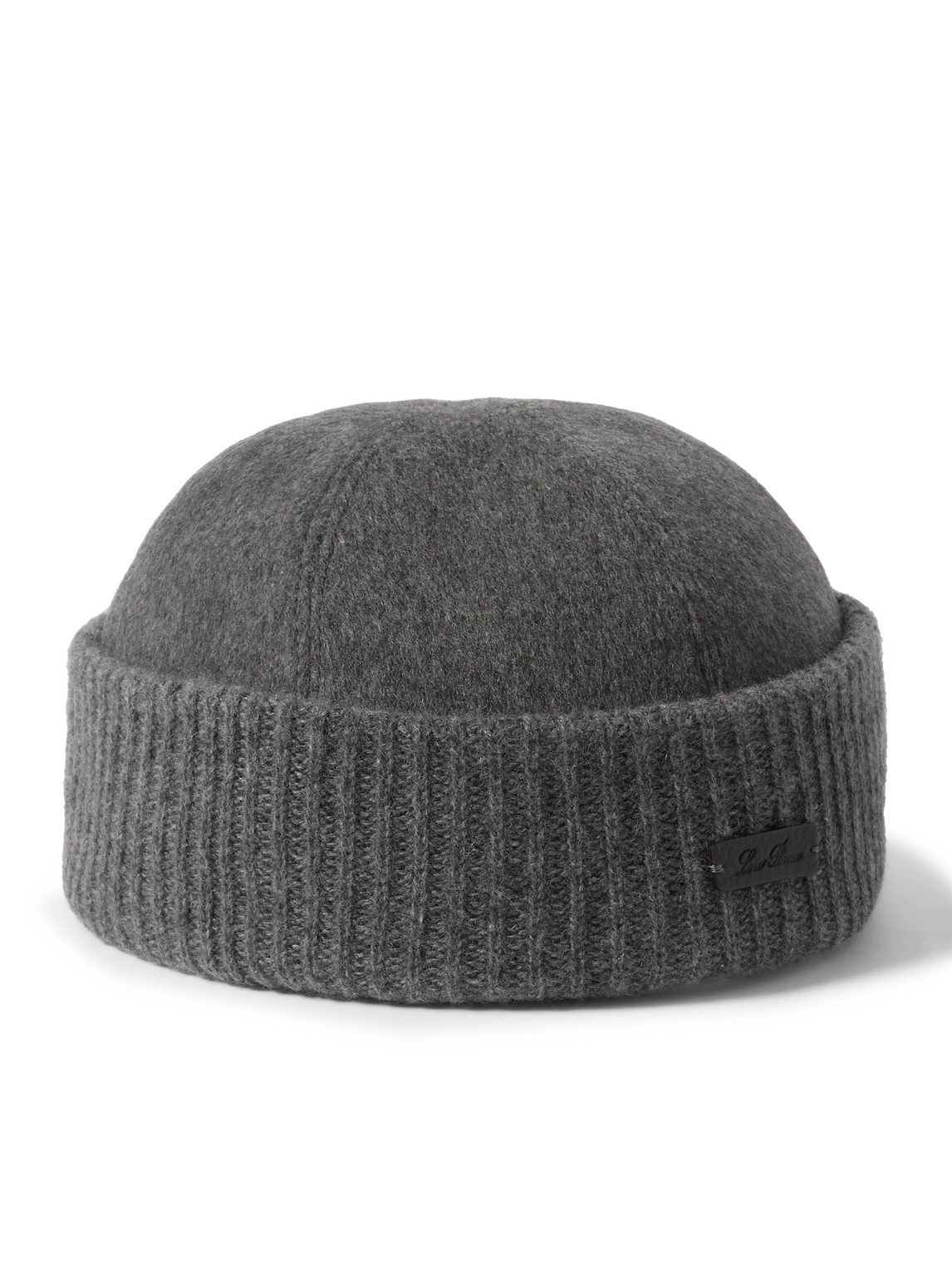 Loro Piana Logo-appliquéd Storm System® Cashmere Beanie In Gray